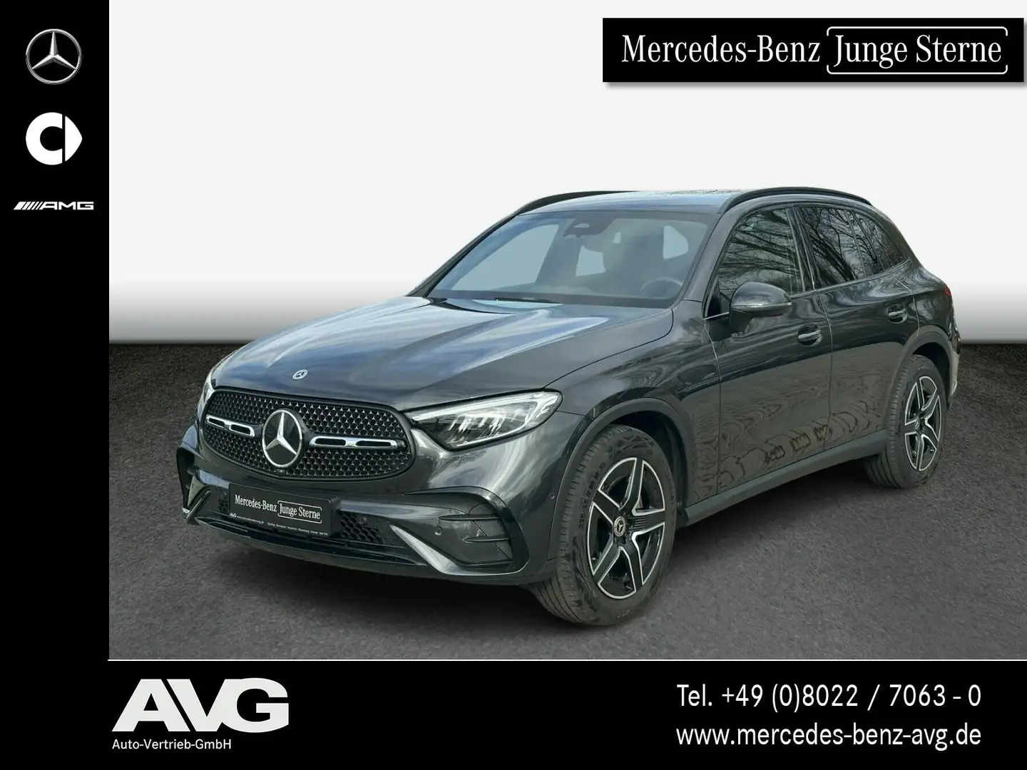 Mercedes-Benz GLC 200 GLC 200 4M SUV AMG Night Keyless MBUX LED RFK Navi Grijs - 1