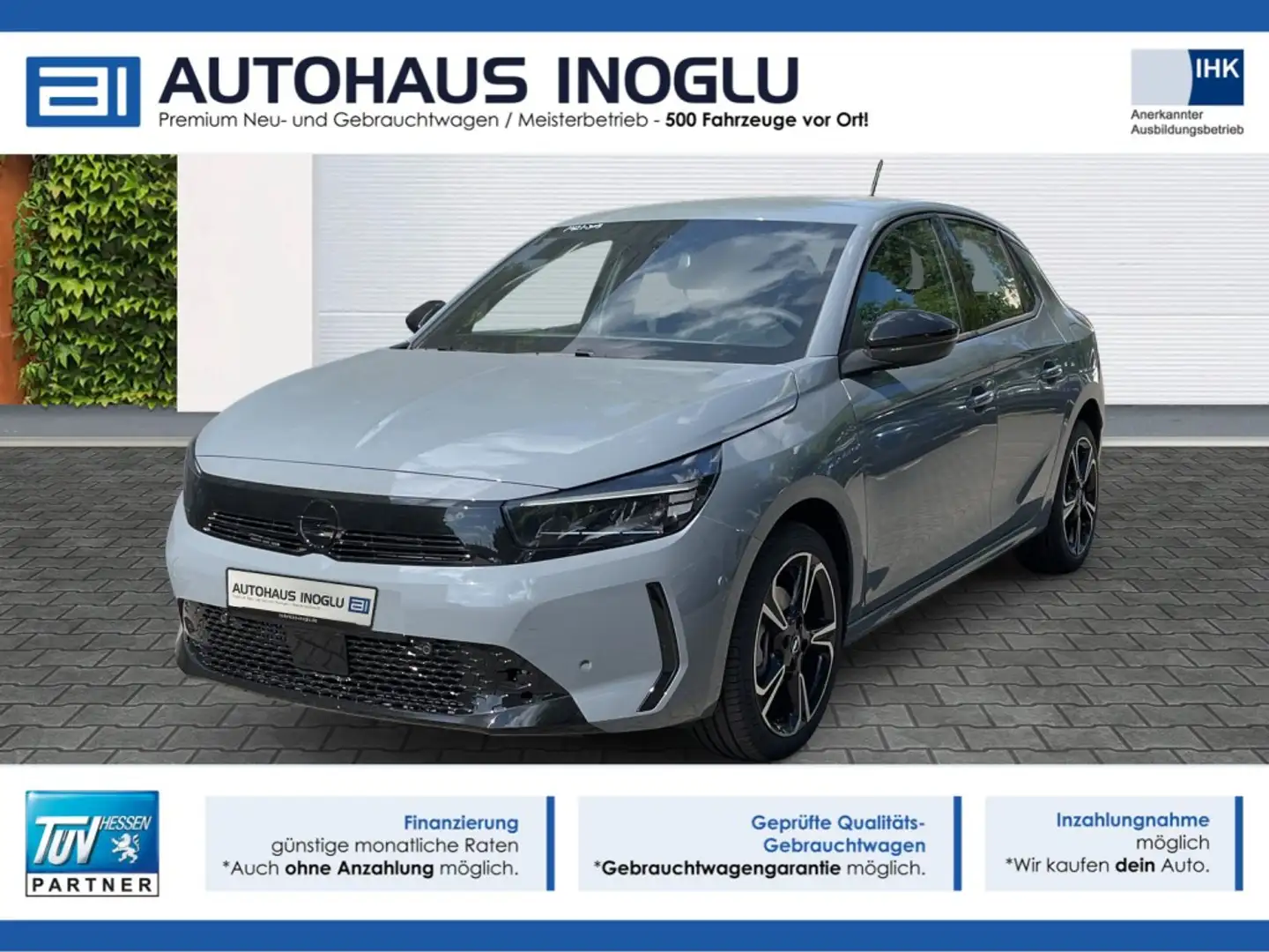 Opel Corsa 1.2 Hybrid GS eDSC6 Lenk SHZ+R-Kam+ACC Grau - 1