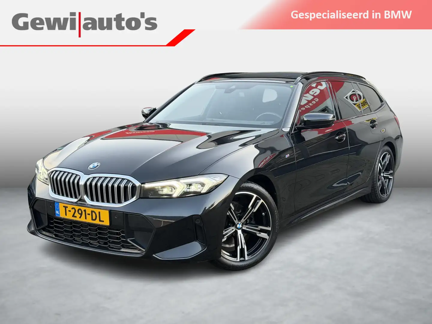 BMW 318 3-serie Touring 318i M-SPORT NL Auto Negro - 1