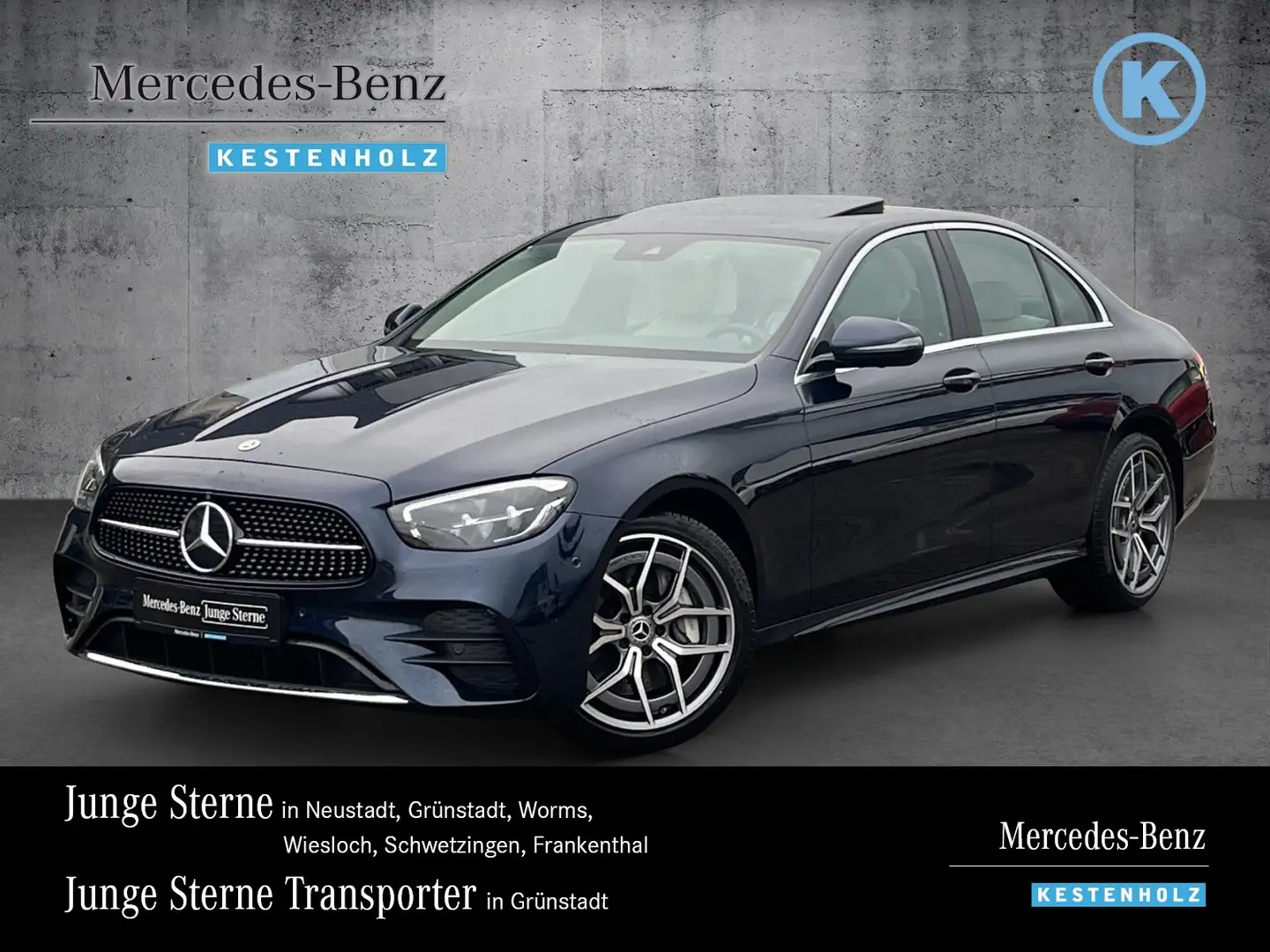 Mercedes-Benz E 300 E 300 AMG+SCHIEBEDACH+360+AMBI+MBUX-HIGH-END+LED Blau - 1
