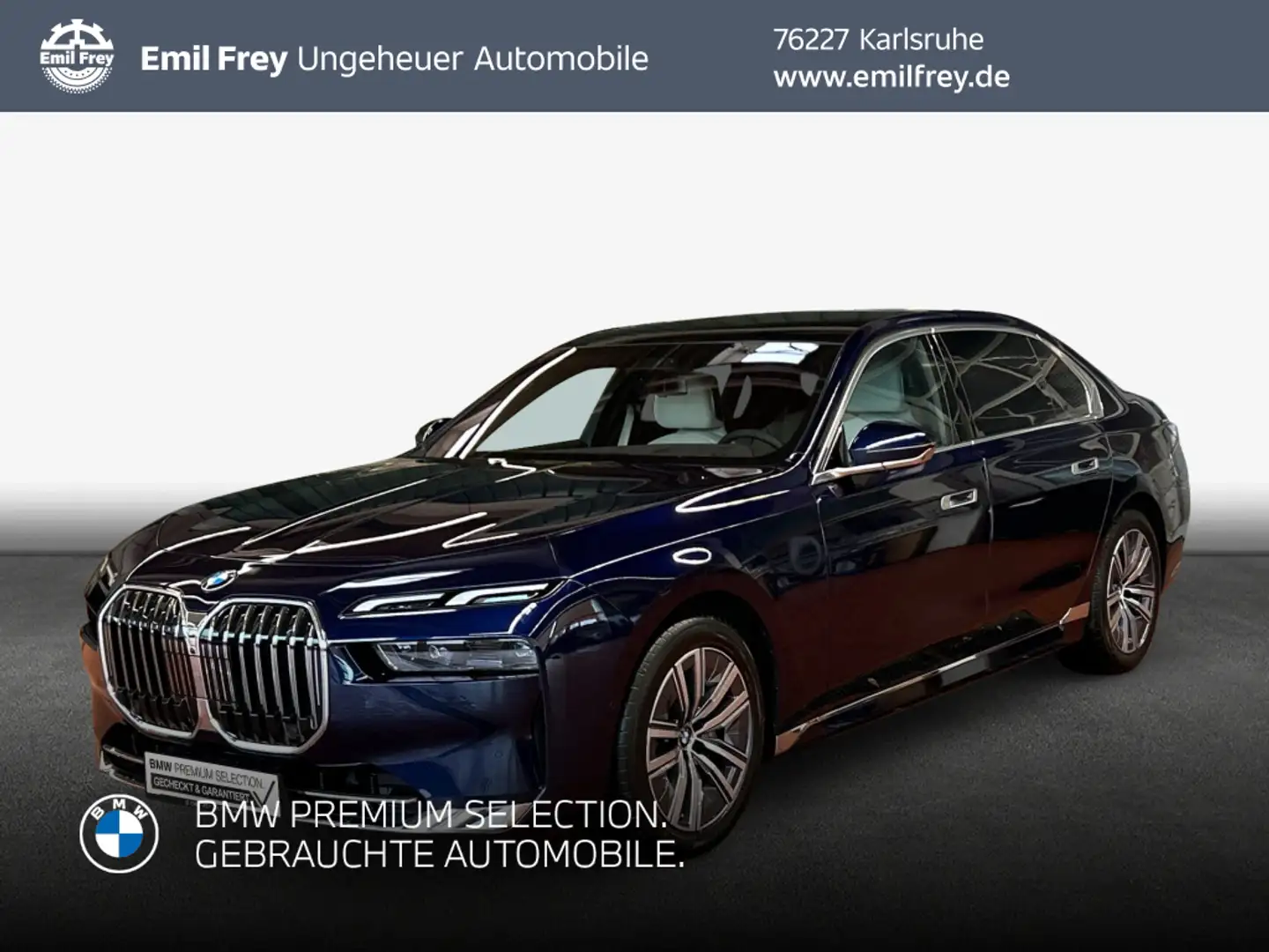BMW 740 d xDrive, Standh, Alarmanl., MassageSitze Blau - 1