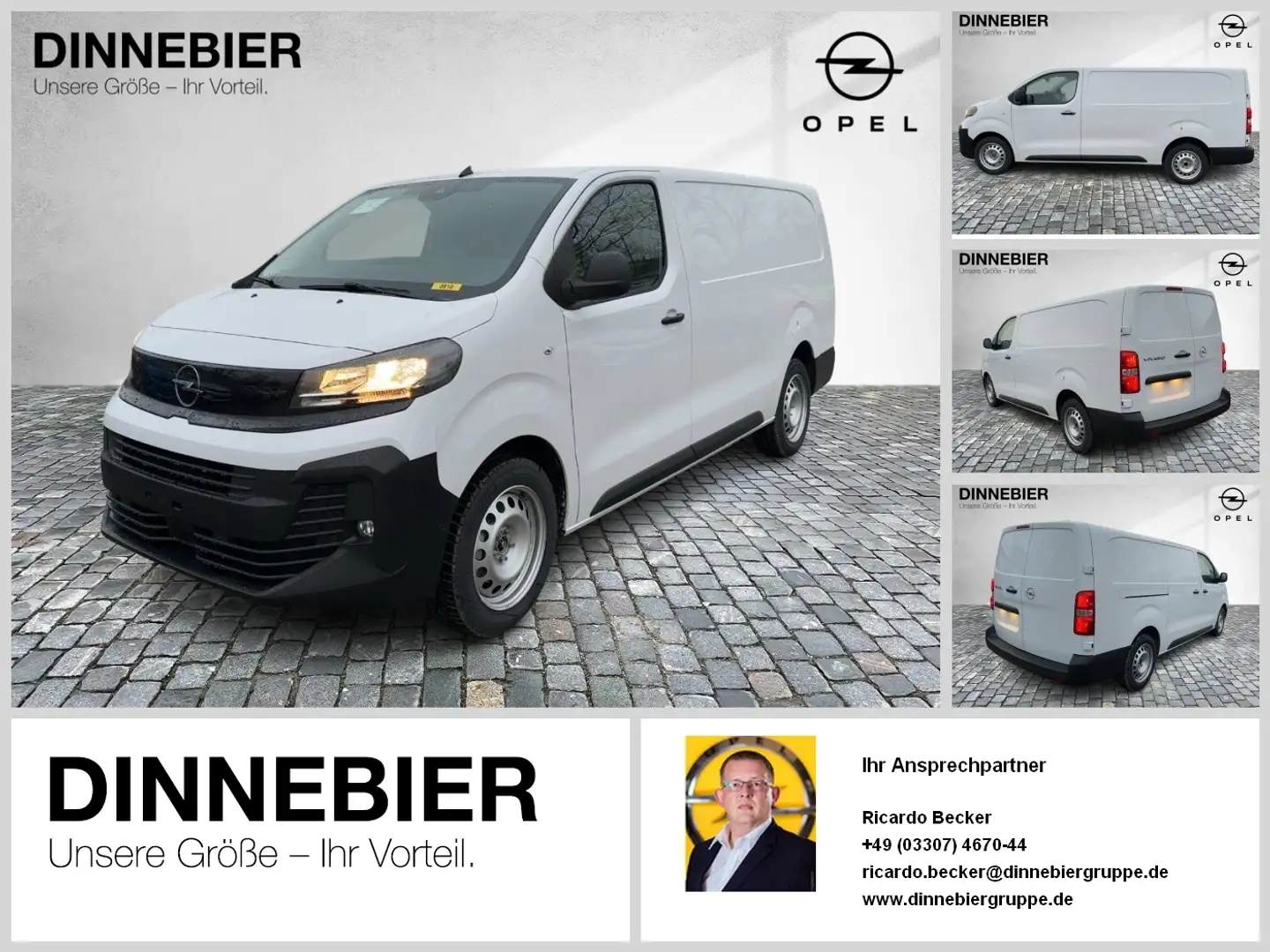 Opel Vivaro L3 CARGO Rückfahrkamera+Klima+Holzboden+All Weiß - 1