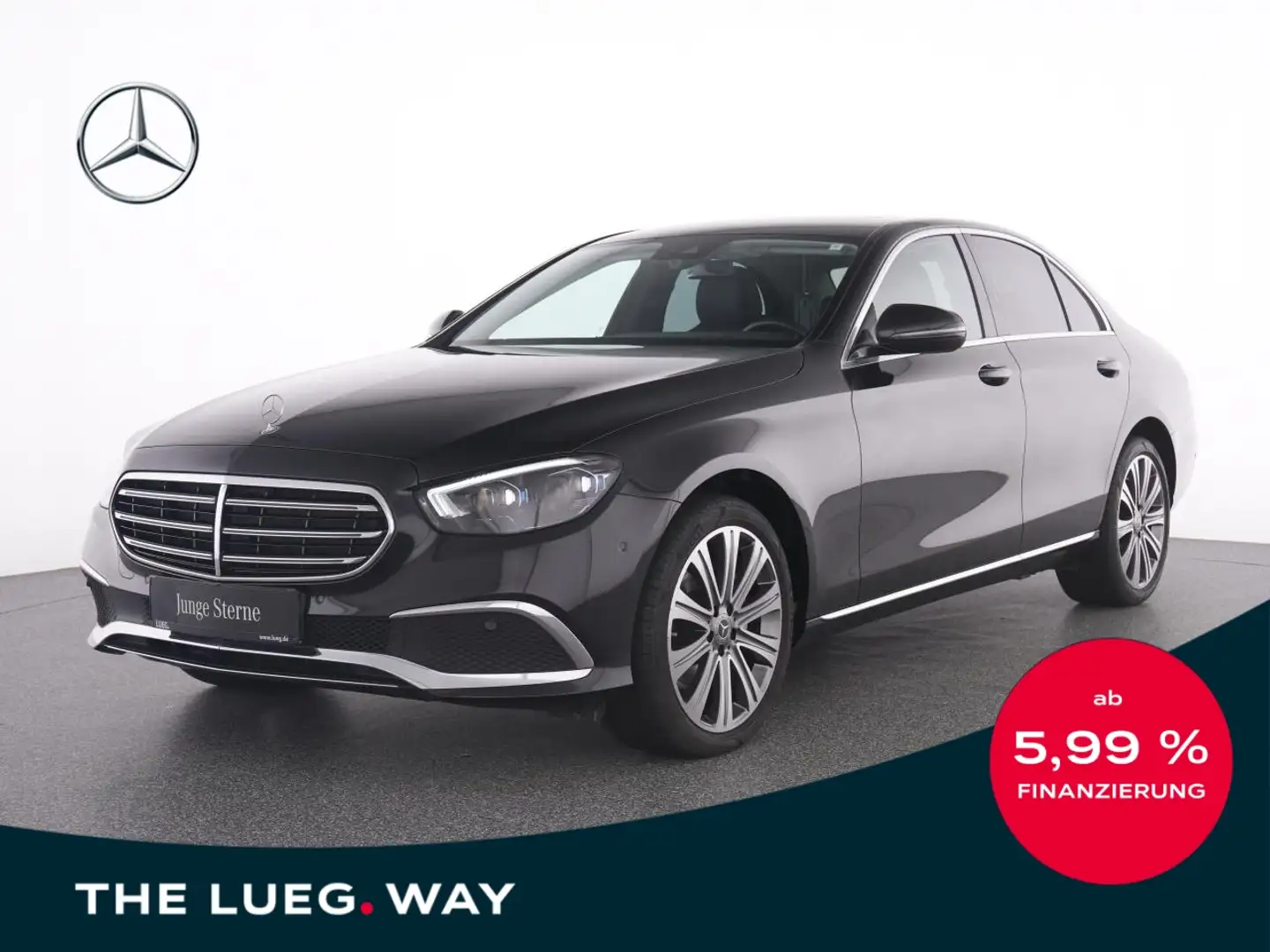 Mercedes-Benz E 220 d 4M Exclusive+MBUX+SHD+MBeam+Totw+RFK+PTS Noir - 1
