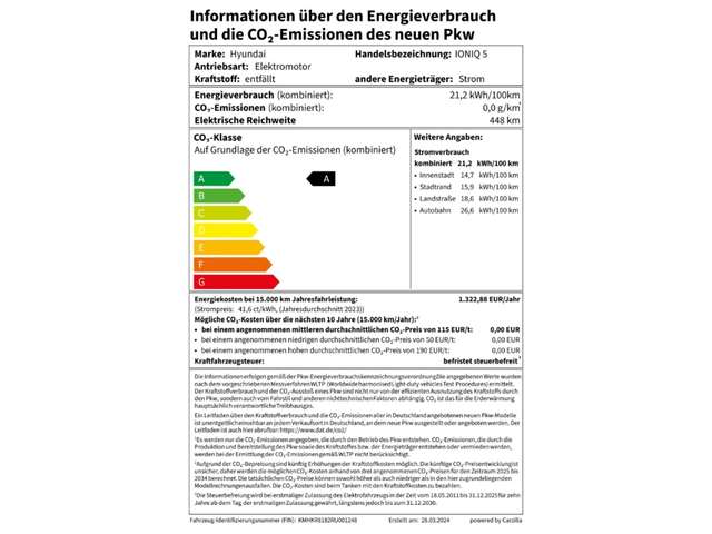 Hyundai IONIQ 5 Elektro 4WD/448kW/Leder/HeadUp/BOSE/Wärmepumpe/360