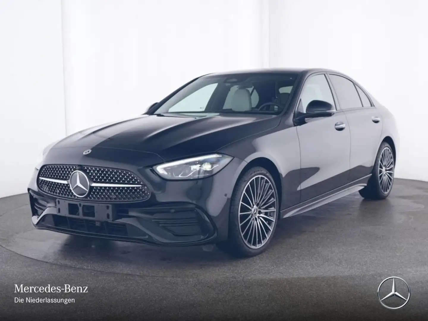 Mercedes-Benz C 180 AMG+NIGHT+360+LED+BURMESTER+19"+TOTW+KEYLESS Schwarz - 2