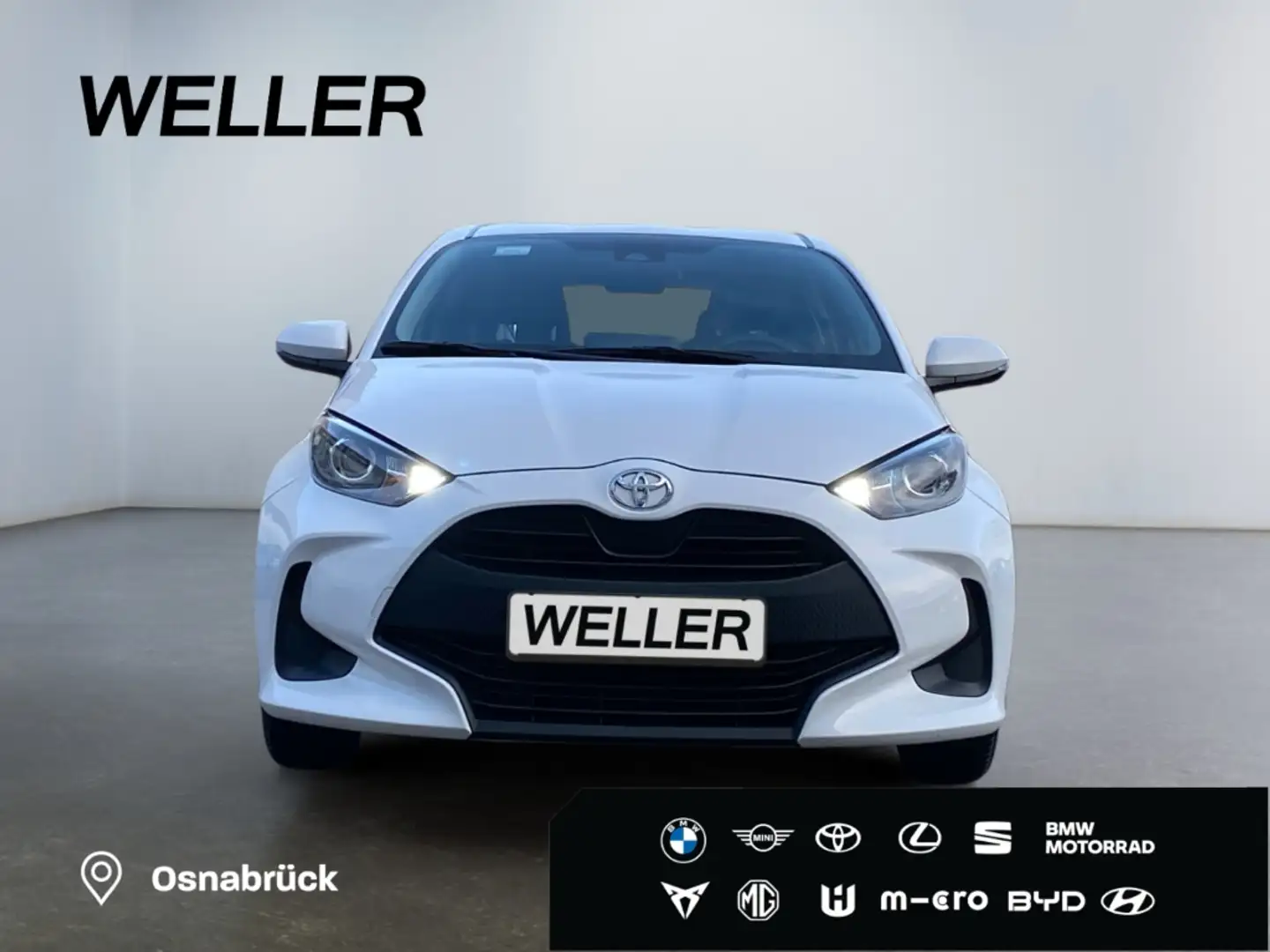 Toyota Yaris 1.0 *ACC*Kamera*CarPlay*Spurhalte*Notbrems* Weiß - 2