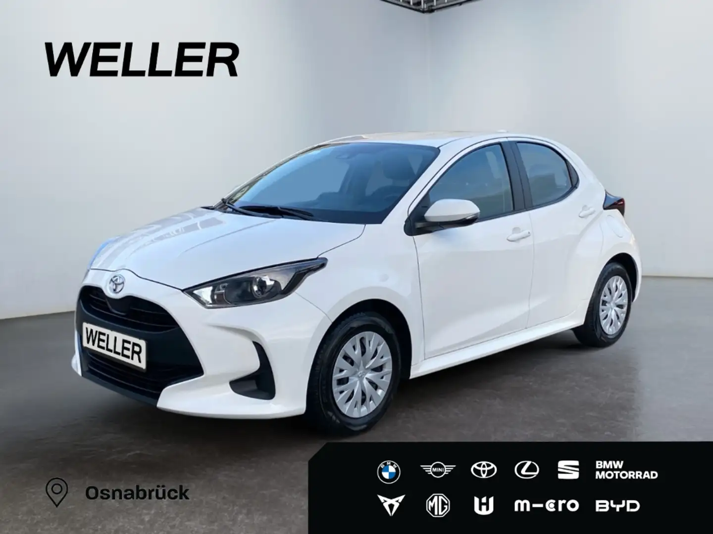 Toyota Yaris 1.0 *ACC*Kamera*CarPlay*Spurhalte*Notbrems* Weiß - 1