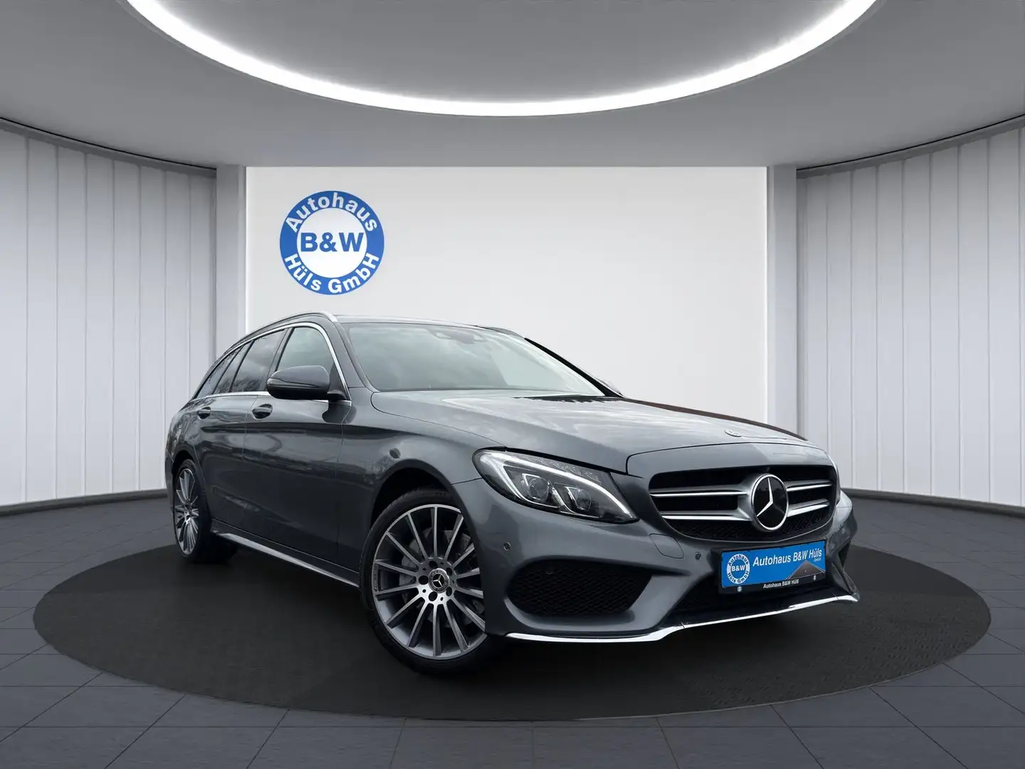 Mercedes-Benz C 250 d 4Matic*AMG*HuD*LEDER*NAVI*AHK*MEMORY* Grijs - 1