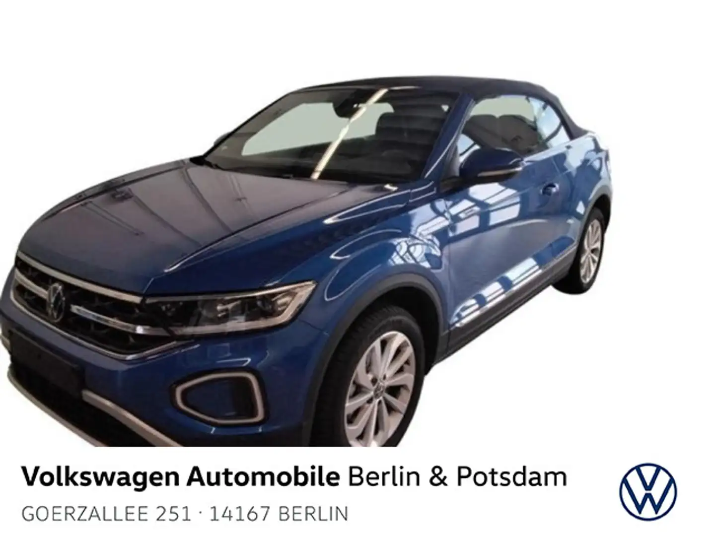 Volkswagen T-Roc 1.5 TSI DSG Style NAVI LED SHZ P Blau - 1