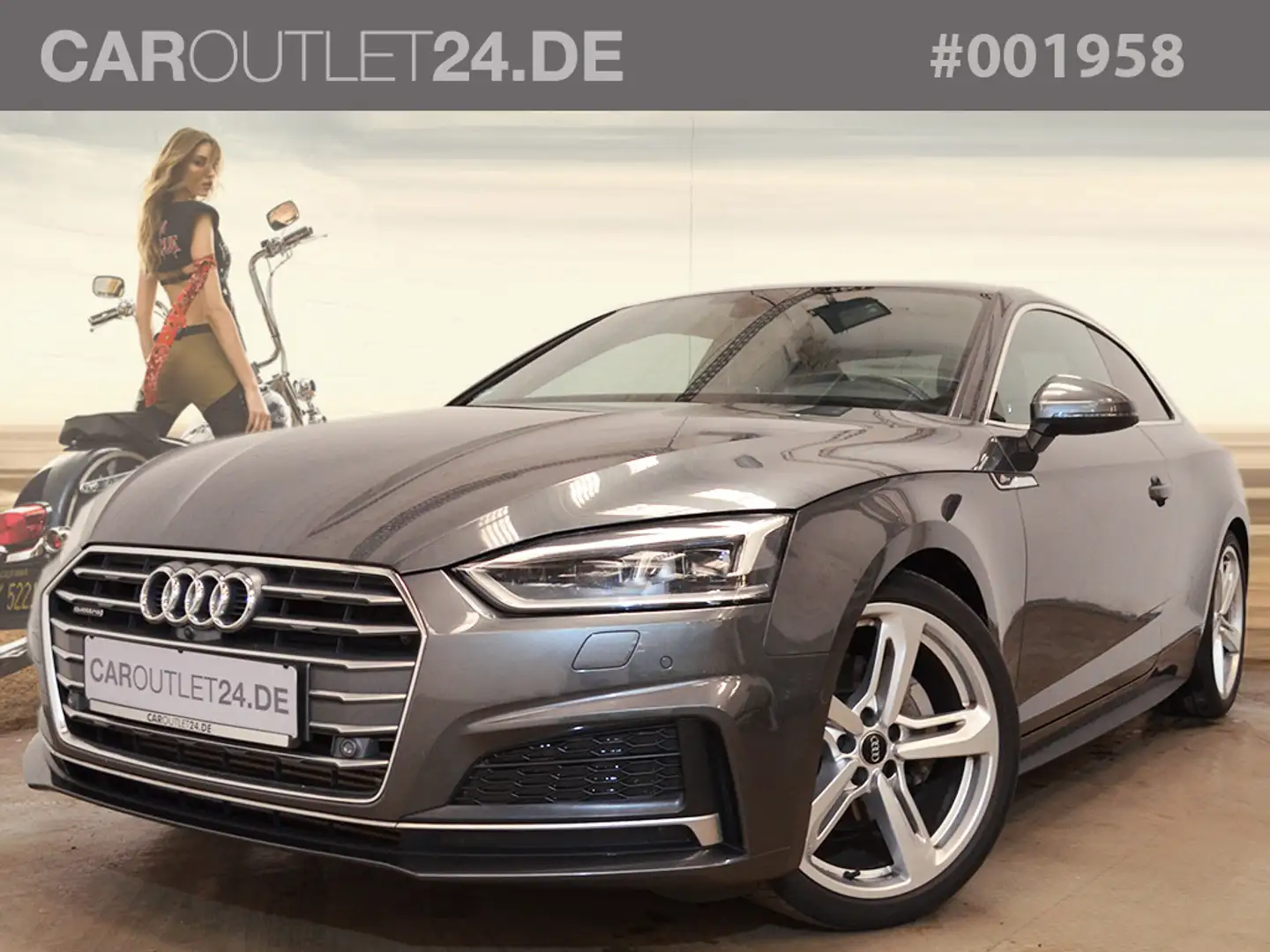 Audi A5 Coupe 3,0 TDI qu. S-LinePlus Facelift *Matrix* Gris - 1