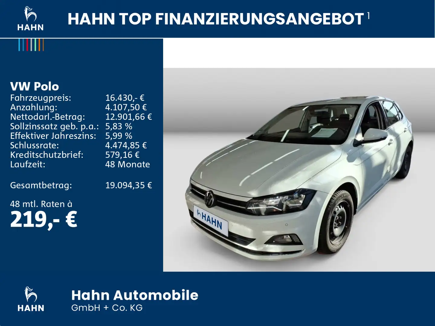 Volkswagen Polo 1.0TSI Highline Navi ACC Sitzh Climatr PDC Weiß - 2