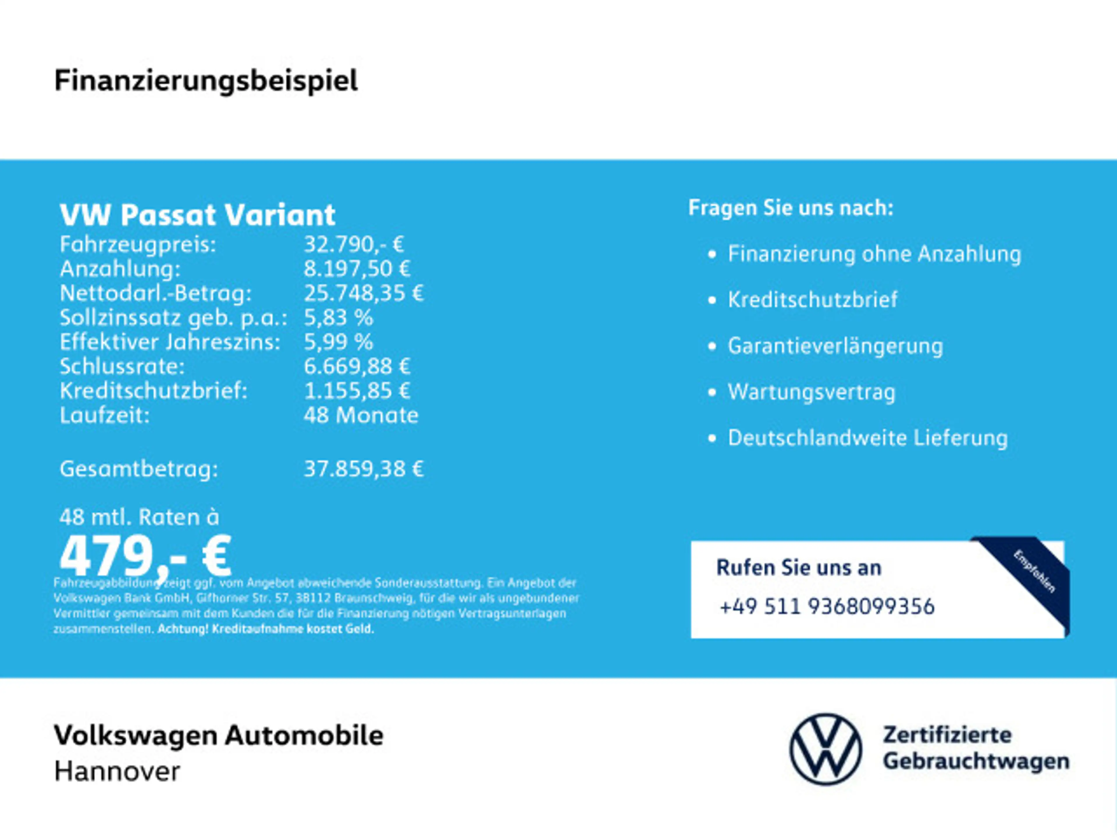 Volkswagen Passat Variant 2.0 TDI DSG Business Navi AHK LED — photo 2