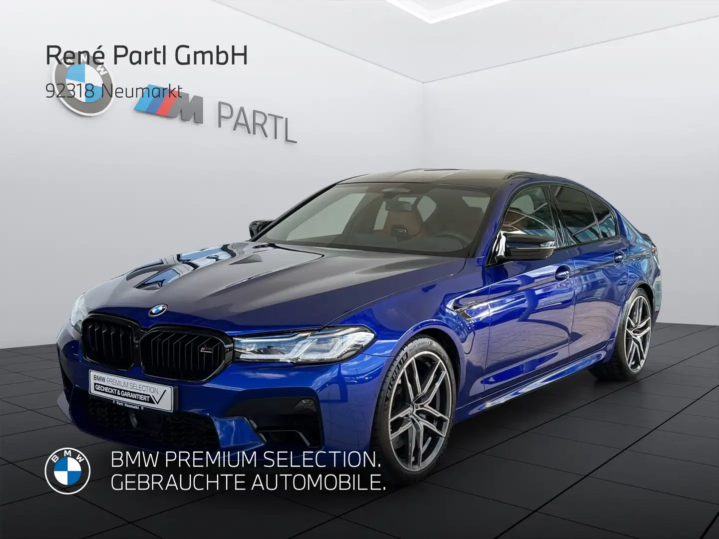 BMW M5 Limousine Comp. M-DriversP. Laser ACC 360° Bleu - 1