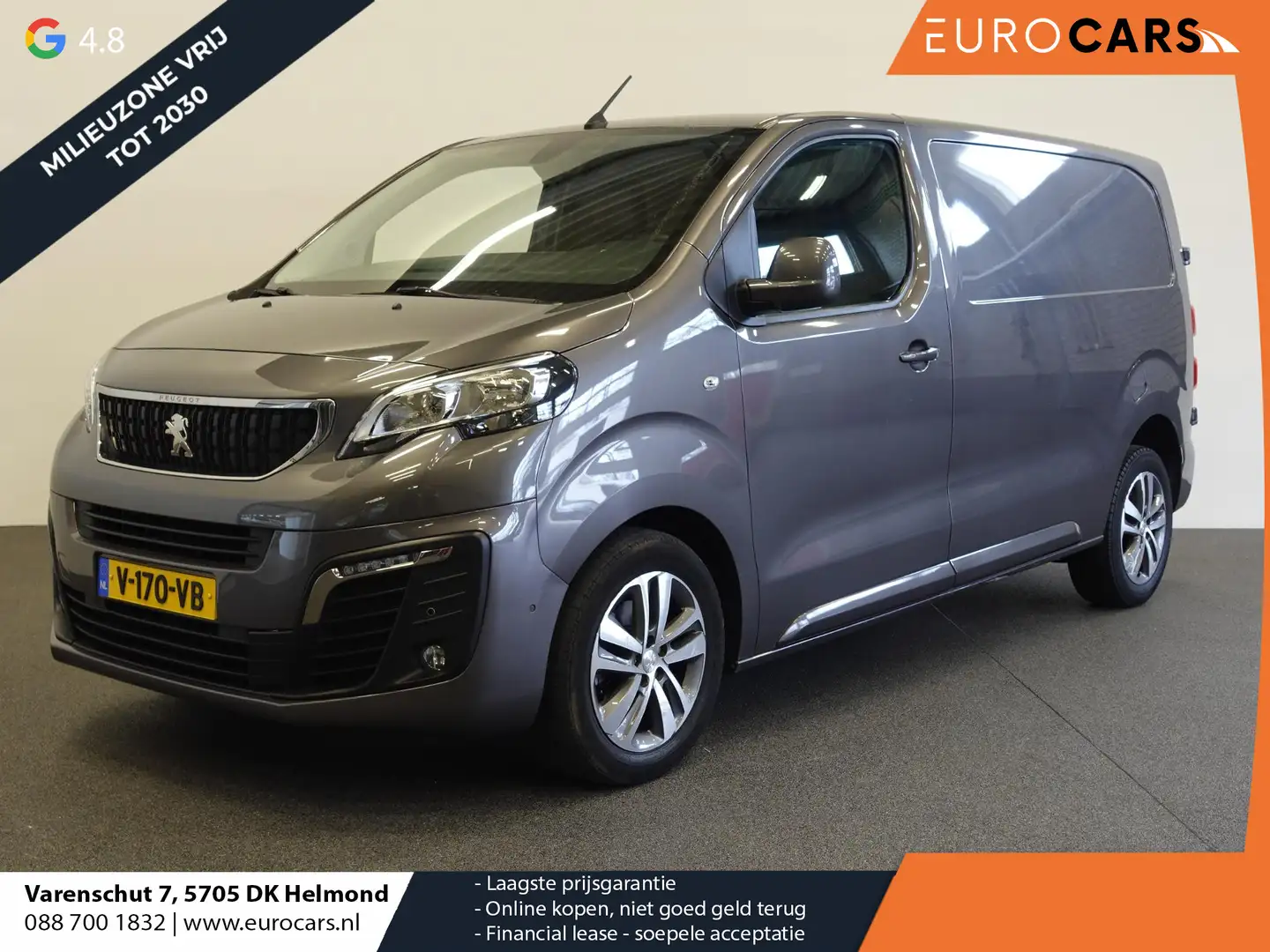 Peugeot Expert 231S 2.0 HDI 180pk Aut. Premium Pack Airco/ECC Nav Grijs - 1