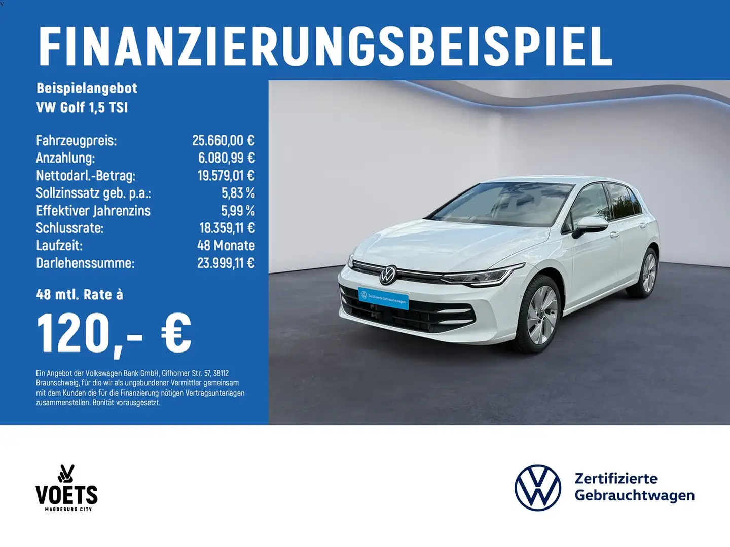 Volkswagen Golf 1,5 TSI Life NAVI+KAMERA+SITZHEIZG Bianco - 2