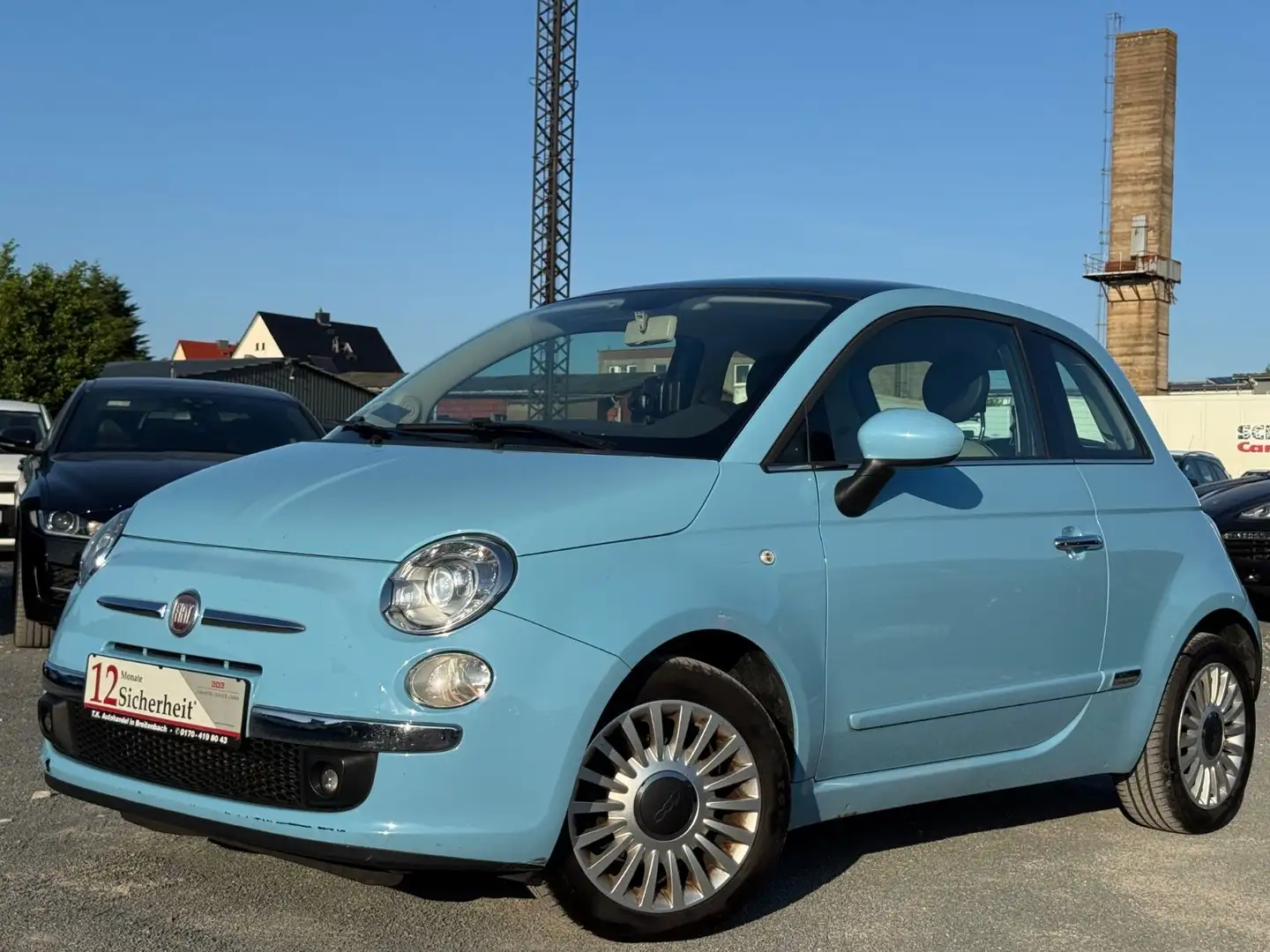 Fiat 500 /XENON/NAVI/EURO 5 Blau - 1