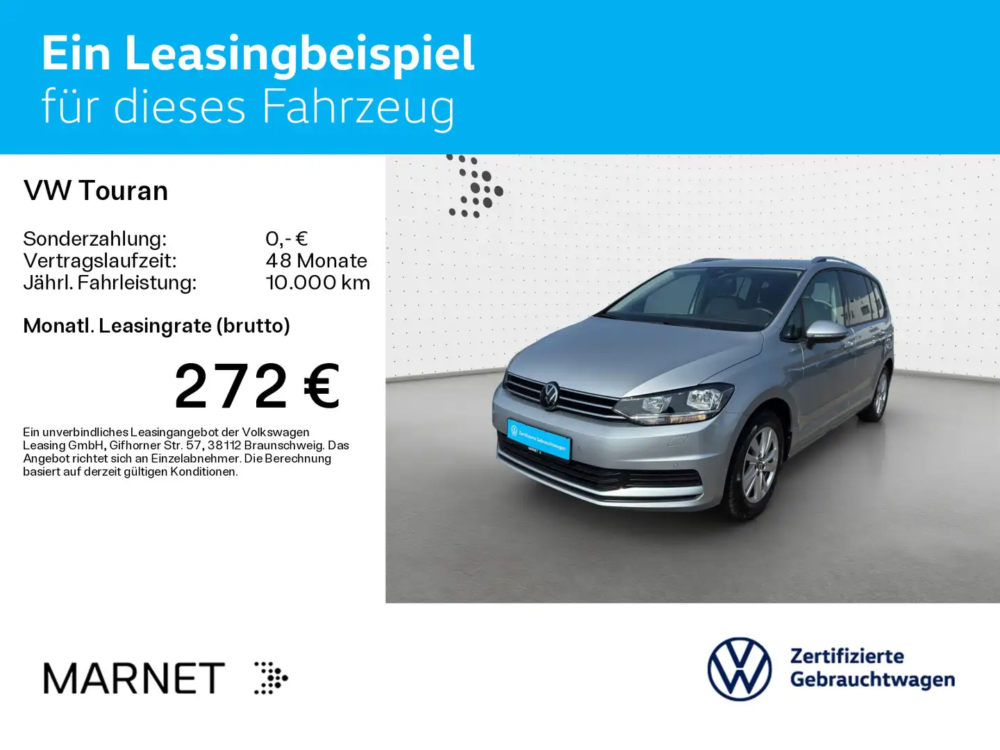 Volkswagen Touran 1.5 TSI DSG Comfortline *Navi*AHK*7-Sitze Argent - 2