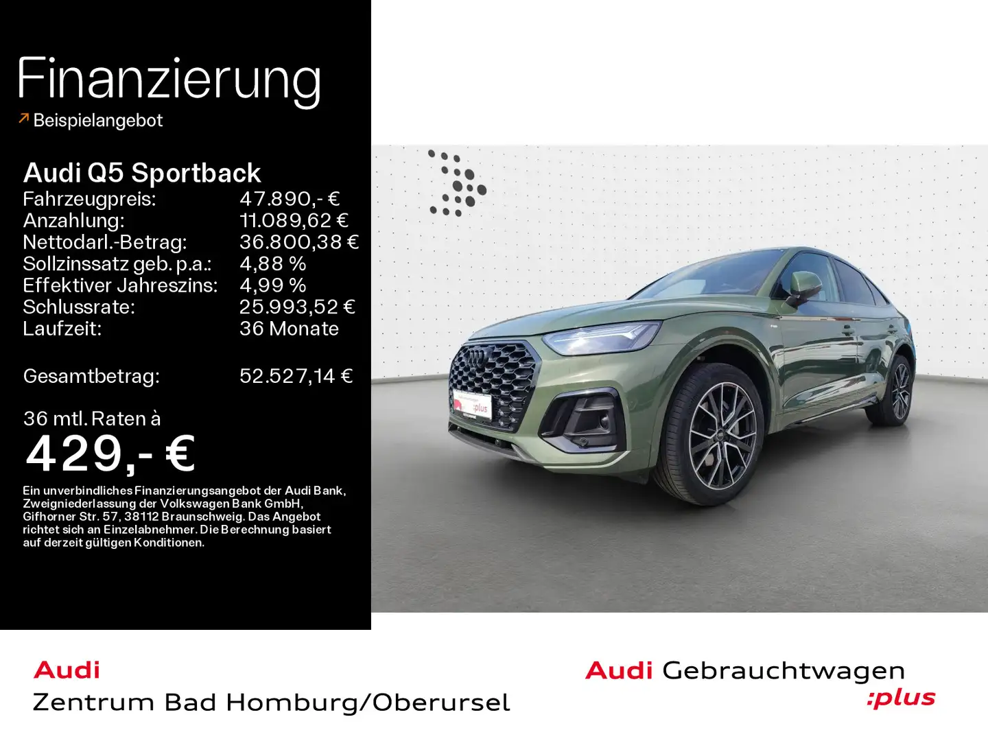 Audi Q5 55 TFSI e quattro S line*Navi*LED*A Grün - 1