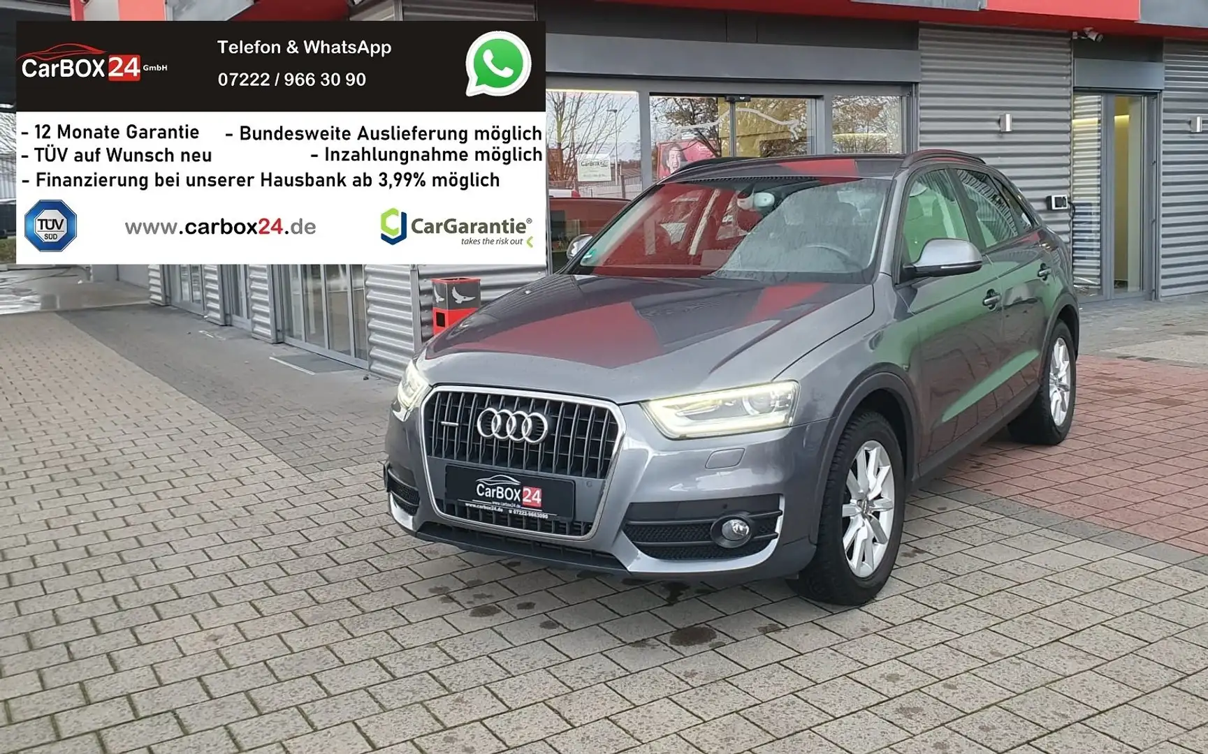 Audi Q3 2.0 TDI quattro, TÜV Jan/27, Service NEU Gris - 1