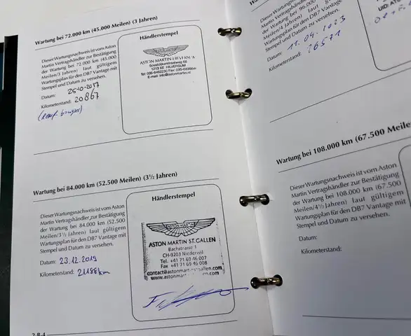 Aston Martin DB7 Vantage V12 im Neuwagenzustand Ansicht 20