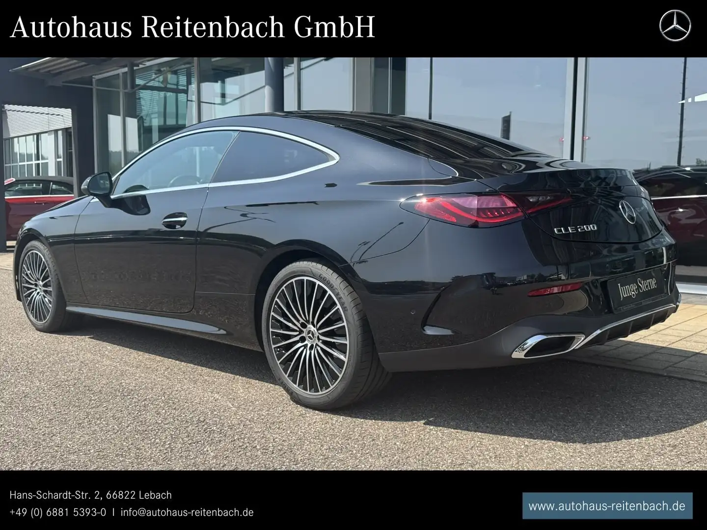 Mercedes-Benz CLE 200 CLE200 COUPE AMG+PANO BURMESTER+KAMERA+MEMO+TOTW Schwarz - 2