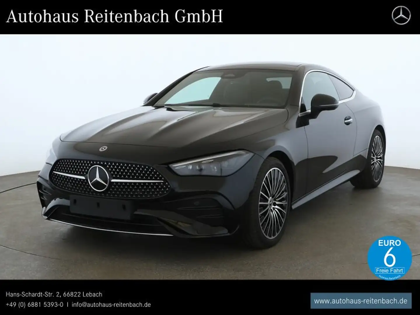 Mercedes-Benz CLE 200 CLE200 COUPE AMG+PANO BURMESTER+KAMERA+MEMO+TOTW Noir - 1