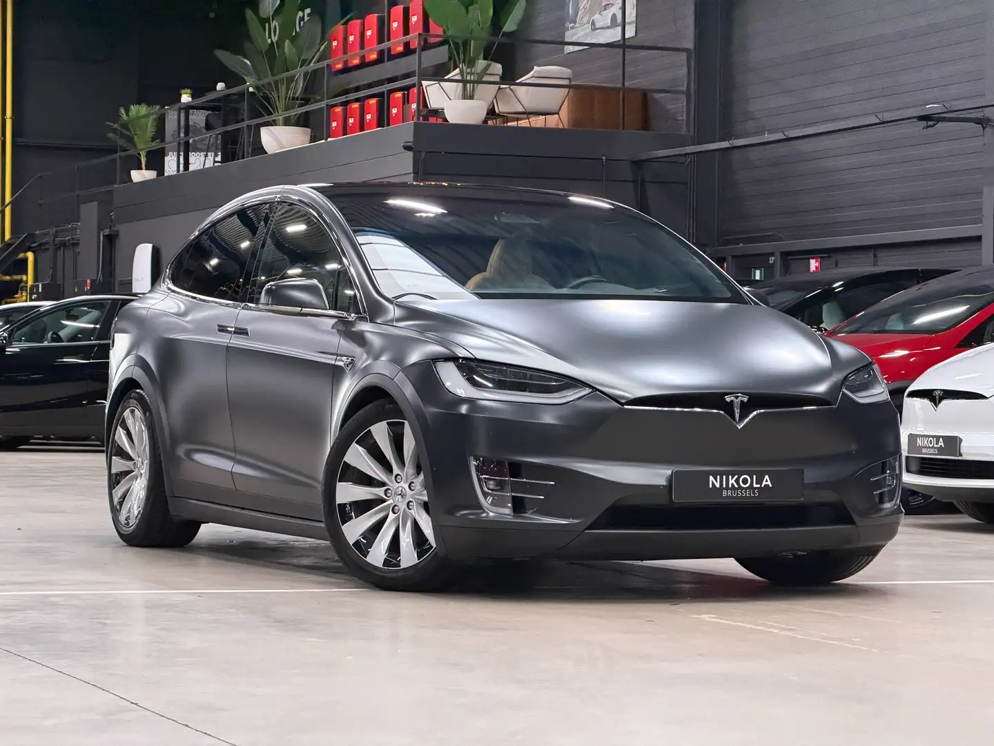 Tesla Model X X Long Range - FULL SELF DRIVE - RAVEN - FULL WRAP Gris - 1