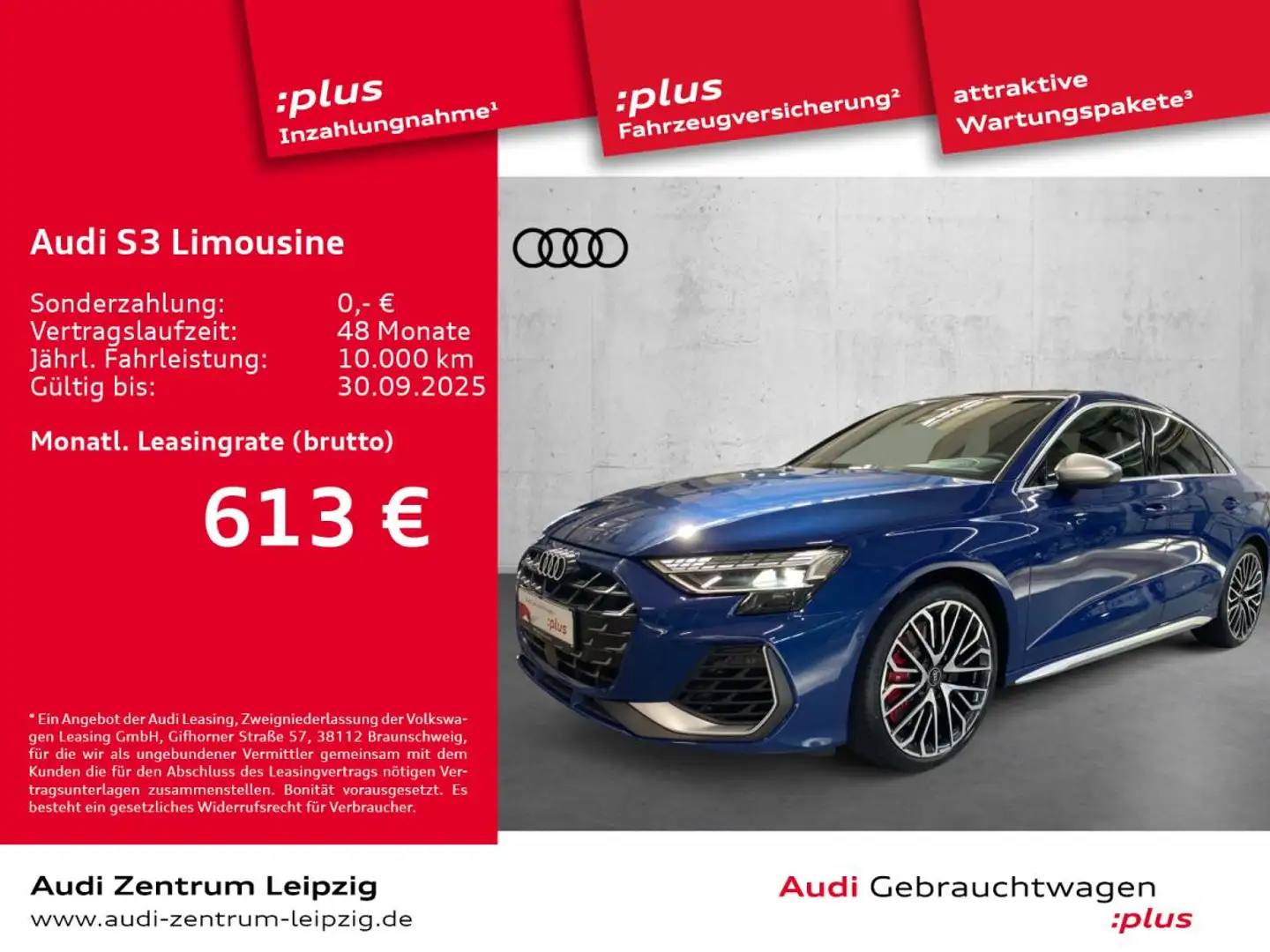 Audi S3 Limousine TFSI *Matrix*Pano*HuD*Assistenz pro* Blau - 1