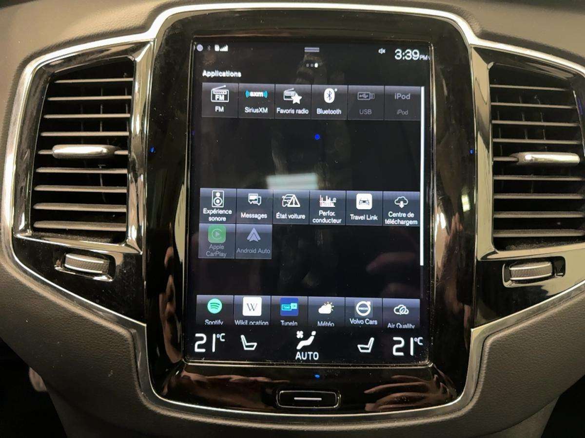 2022 Volvo XC90 T8 awd hybride rechargeable cuir toit pano 8 pneus thumb 16