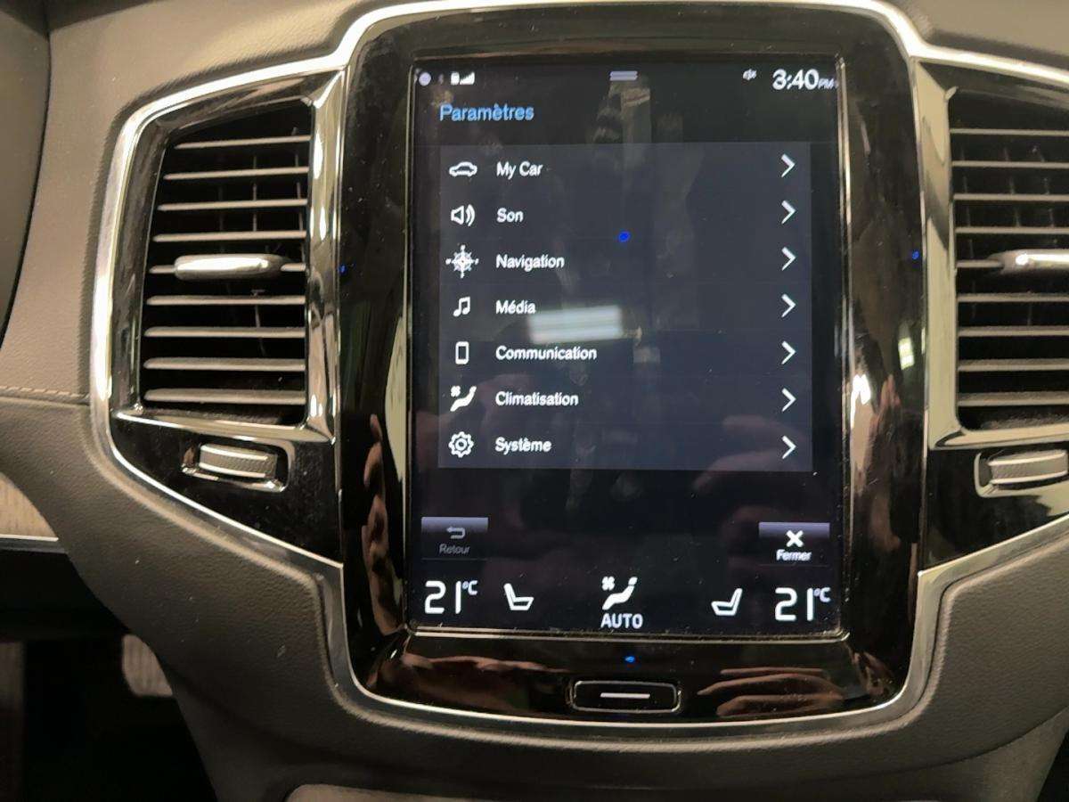 2022 Volvo XC90 T8 awd hybride rechargeable cuir toit pano 8 pneus thumb 17