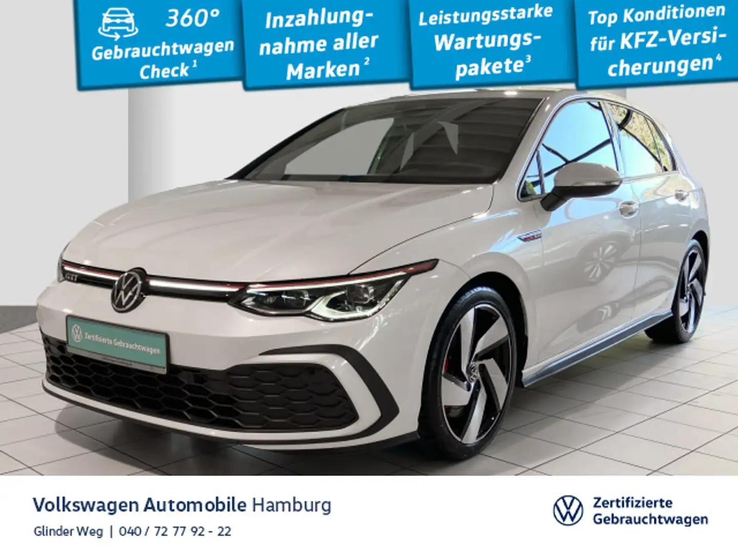 Volkswagen Golf GTI Golf VIII 2.0 GTI  TSI DSG Kamera LED Navi Weiß - 1