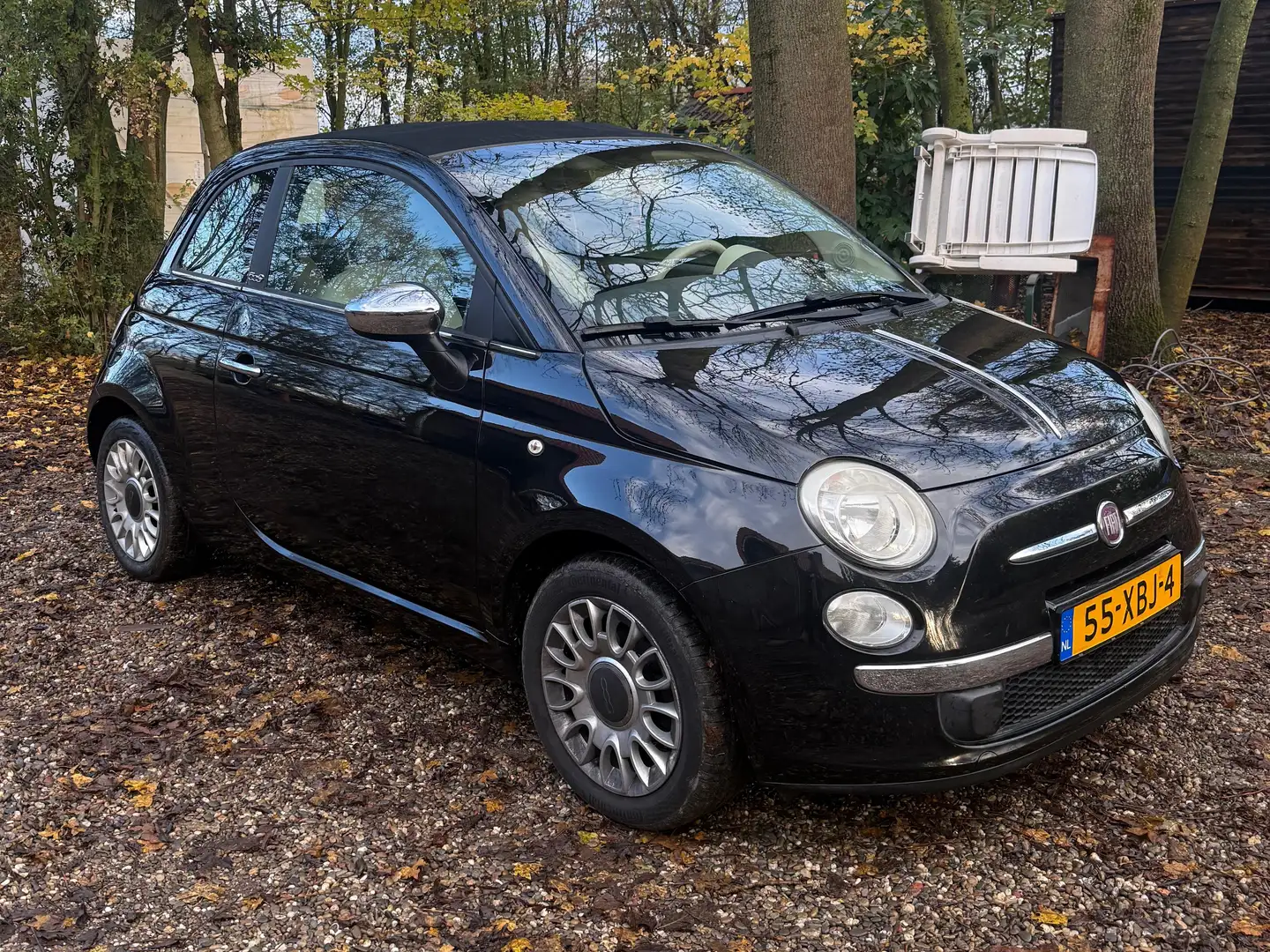 Fiat 500C 500 1.2 Easy Zwart - 2