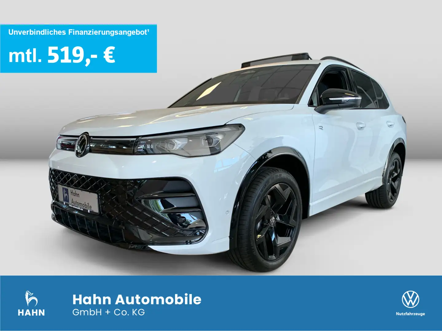 Volkswagen Tiguan R-Line 2,0TDI 142kW DSG 4MOT H&K AHK PANO Weiß - 1
