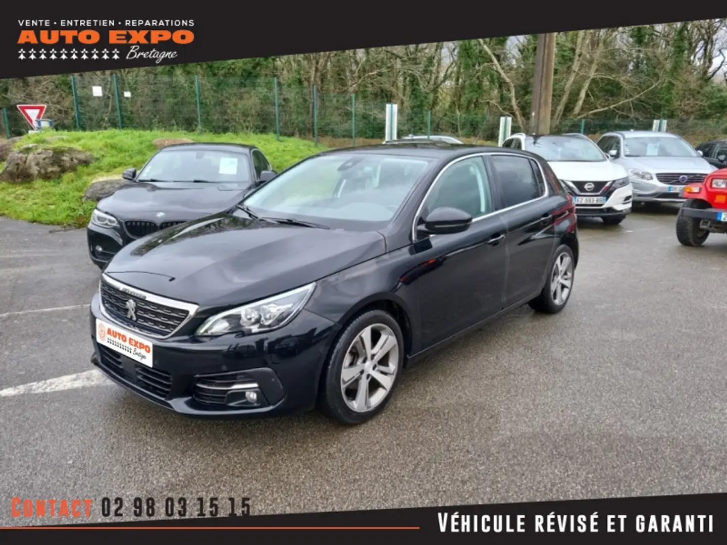 Peugeot 308 1.5 BLUEHDI 130CH S\u0026S ALLURE BUSINESS Noir - 1