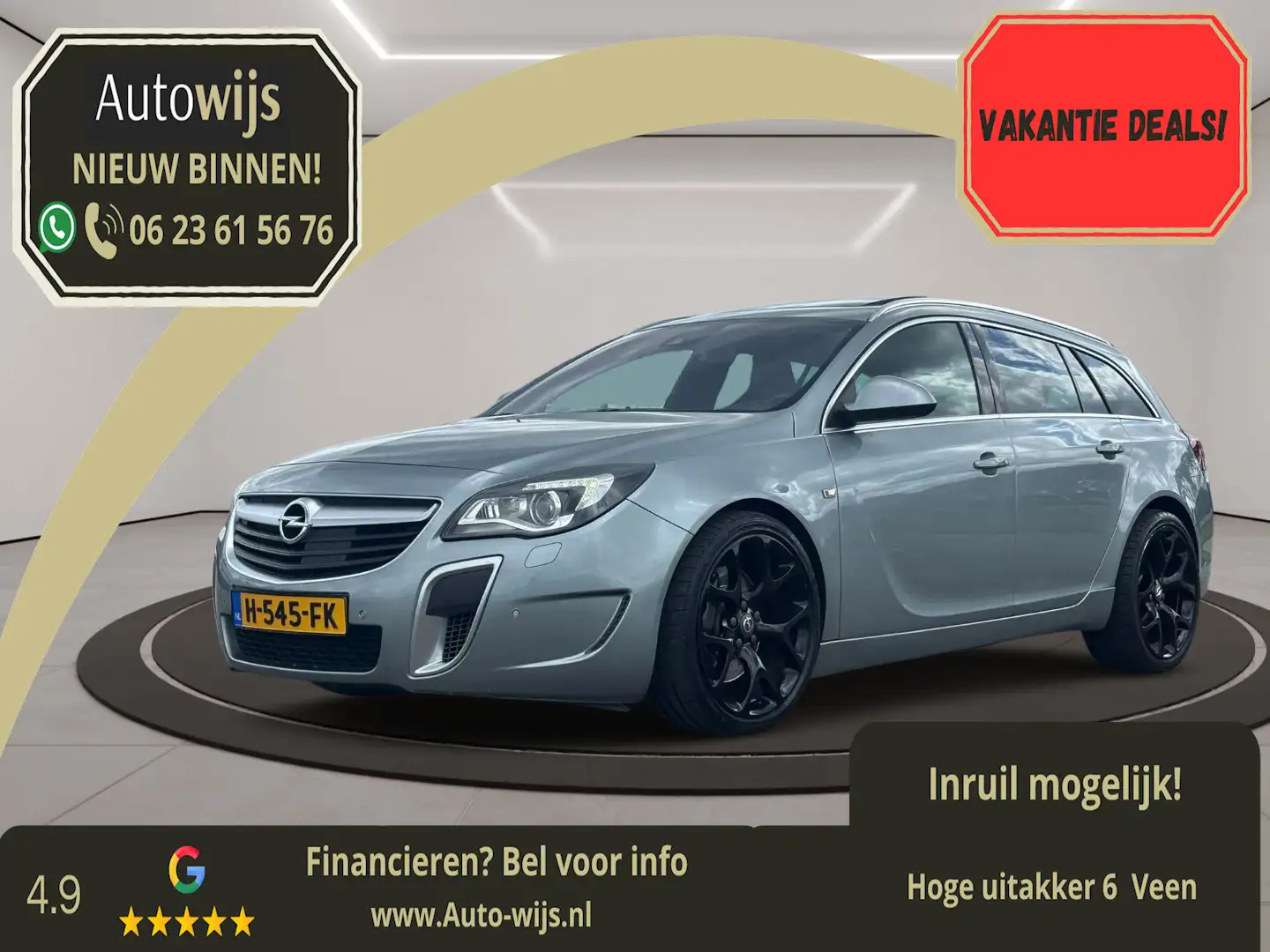 Opel Insignia Sports Tourer 2.8 T OPC 4x4|325PK|Recaro|Pano|Lede Szary - 1
