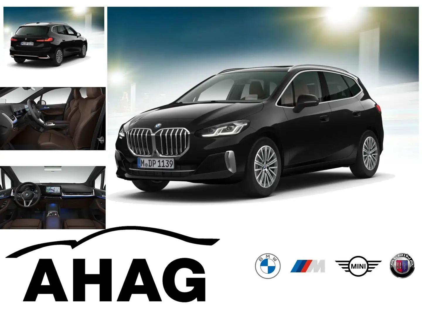 BMW 218 i Active Tourer Steptronic DCT Luxury Line Schwarz - 1