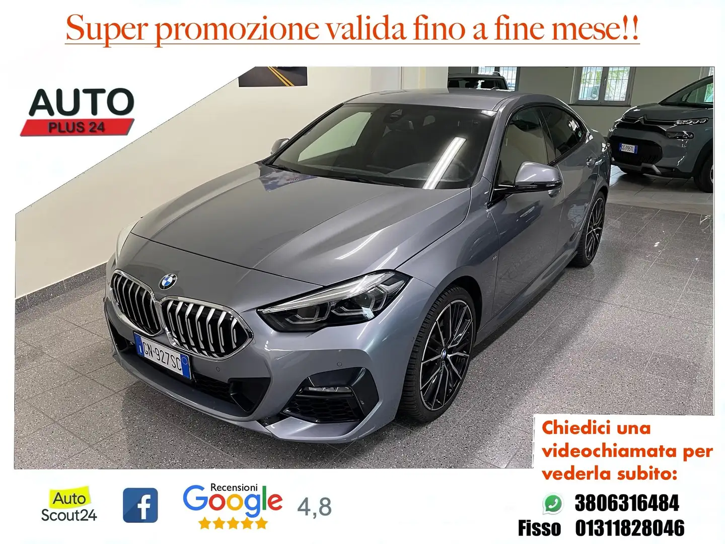 BMW 220 d Gran Coupé Msport autom. con "PROMO PLUS" Šedá - 1