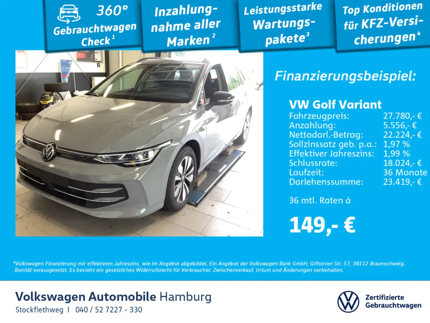 Volkswagen Golf Variant Golf VIII Variant 1.5 eTSI Goal DSG CarPlay LED Grijs - 1