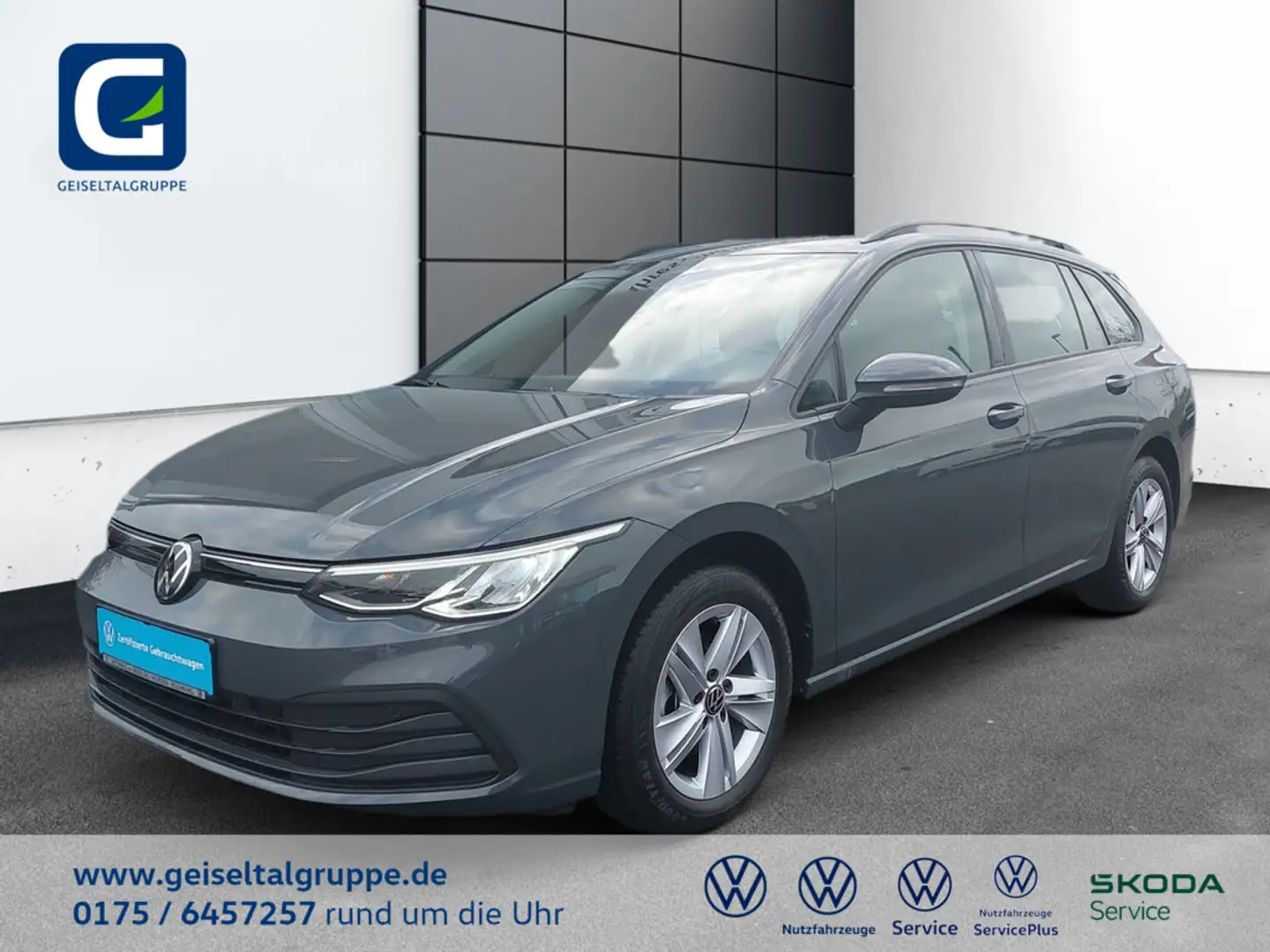 Volkswagen Golf VIII Variant 1.0 eTSI Life *DSG*REAR VIEW*NAVI*DAB Grijs - 1