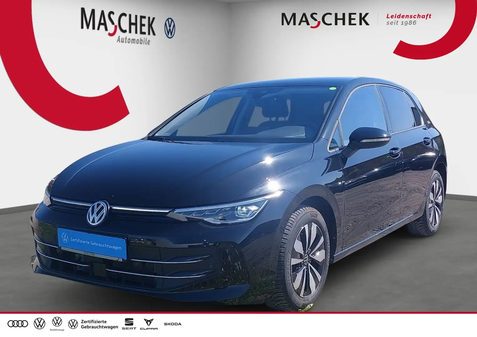 Volkswagen Golf GOAL 1.5 eTSI Navi AHK Sitzh. PDC GRA MFL Noir - 1