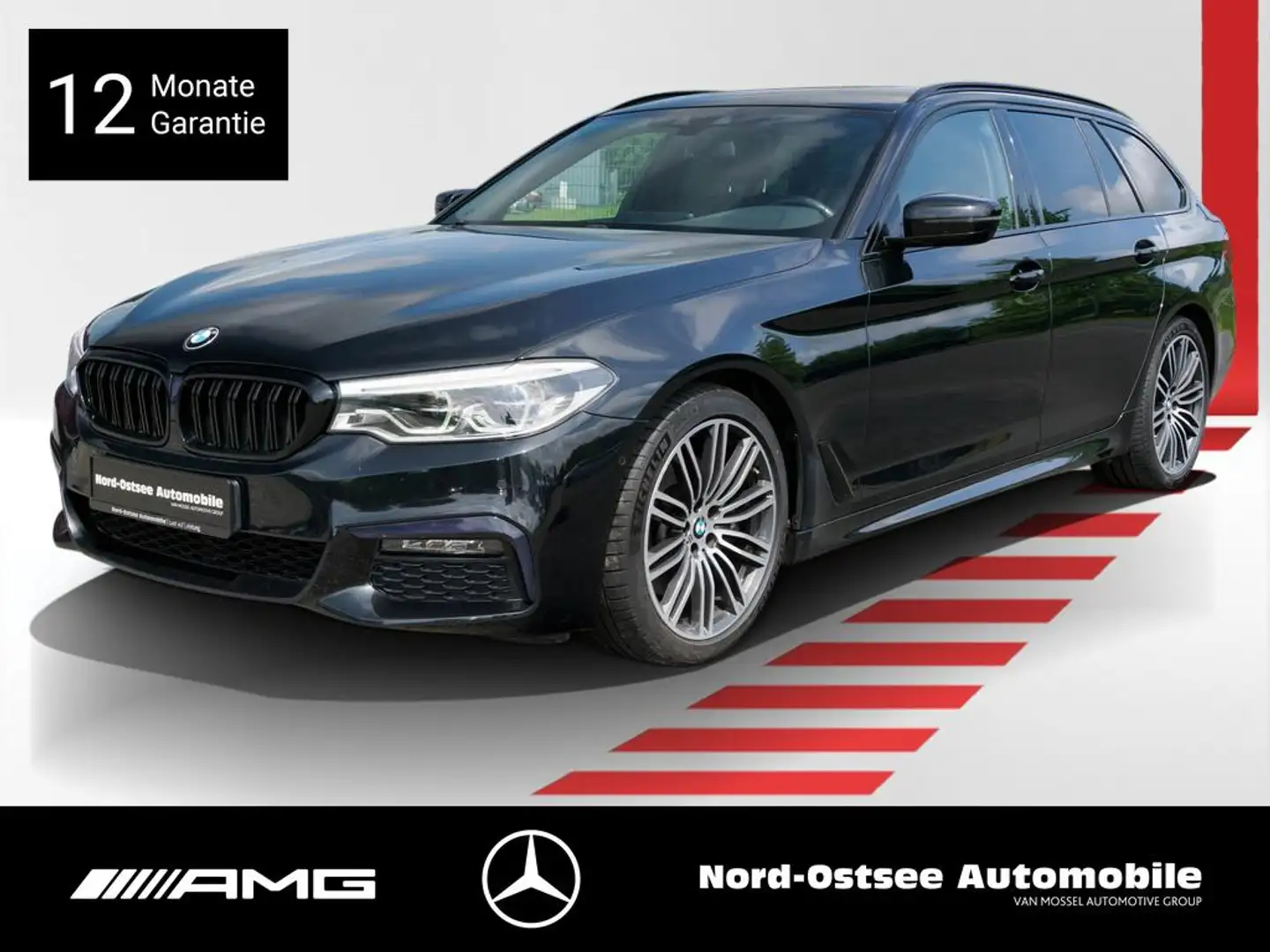 BMW 530 d TOURING M Sport KAMERA AHK SHZ LED KLIMA Noir - 1