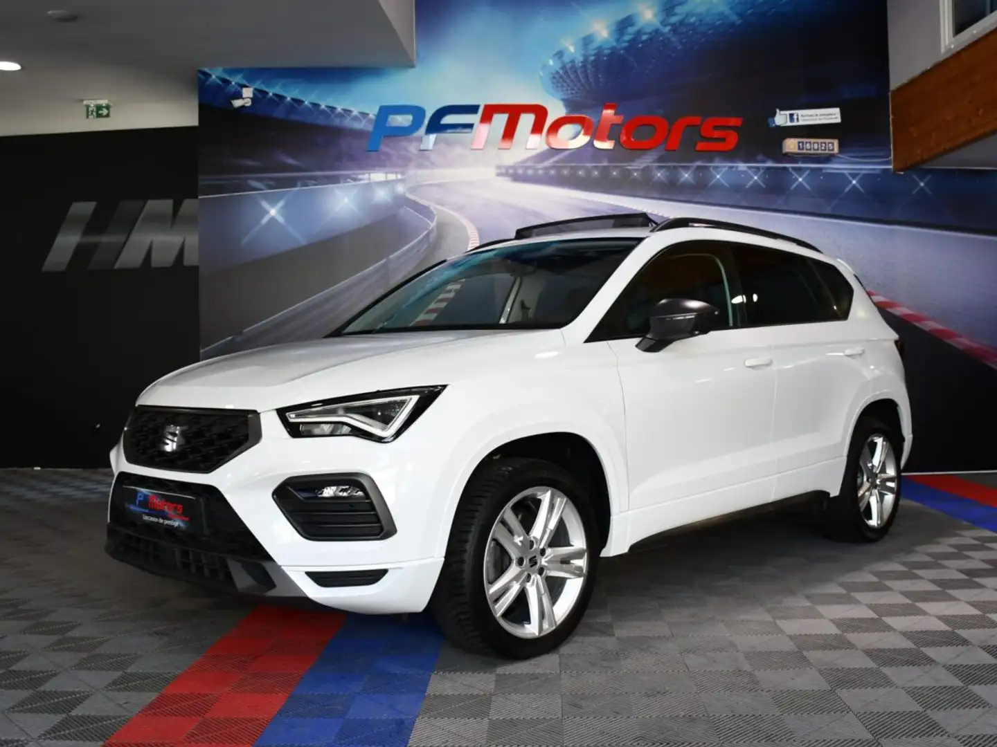 SEAT Ateca FR 1.5 TSI 150 DSG GPS TO Virtual Front Lane Volant Chauffant DCC Full Linck JA 18 Blanc - 1