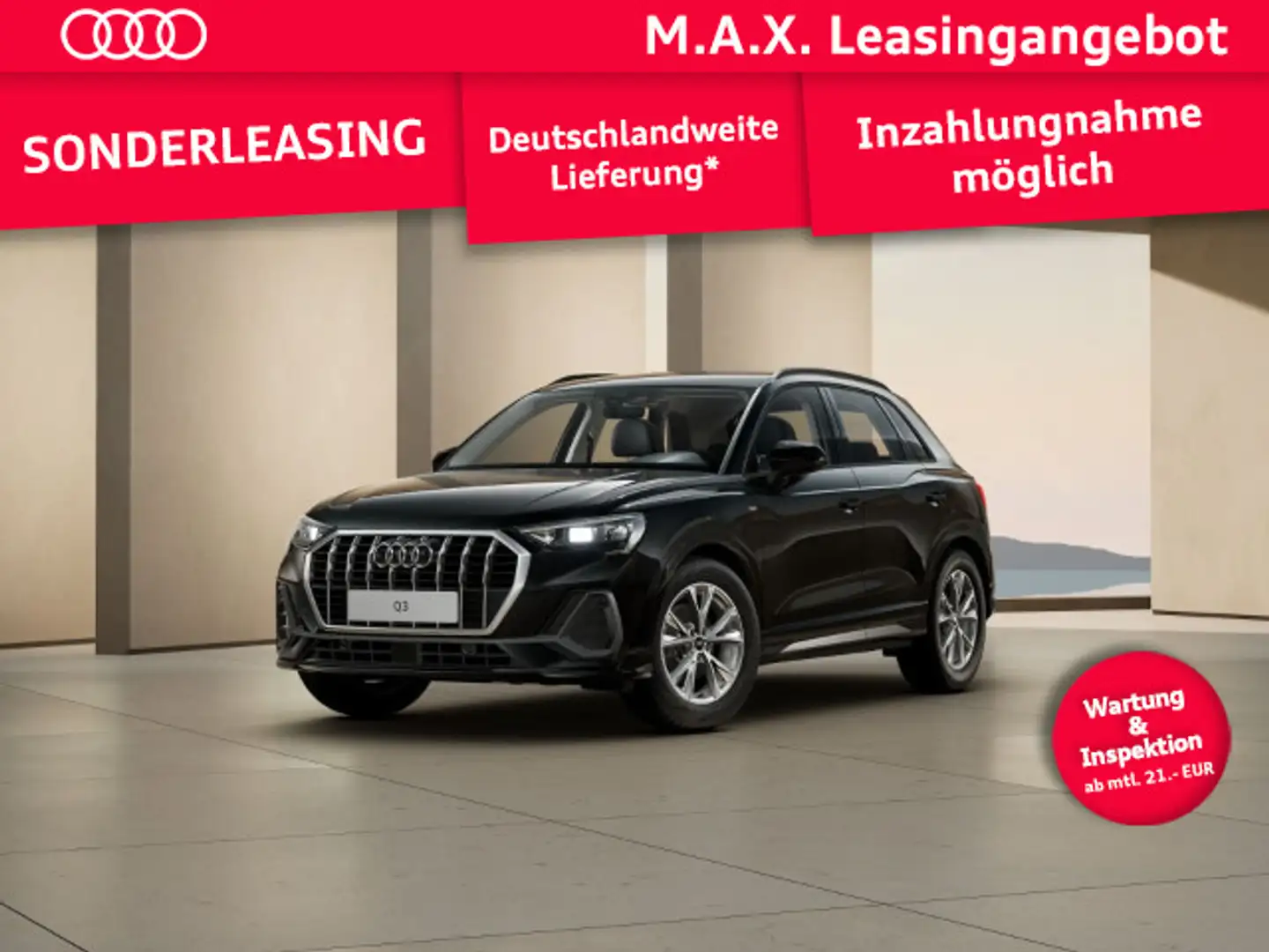 Audi Q3 35 TFSI S-TRONIC *S-LINE AKTION*FREI-KONFIGUR Schwarz - 1