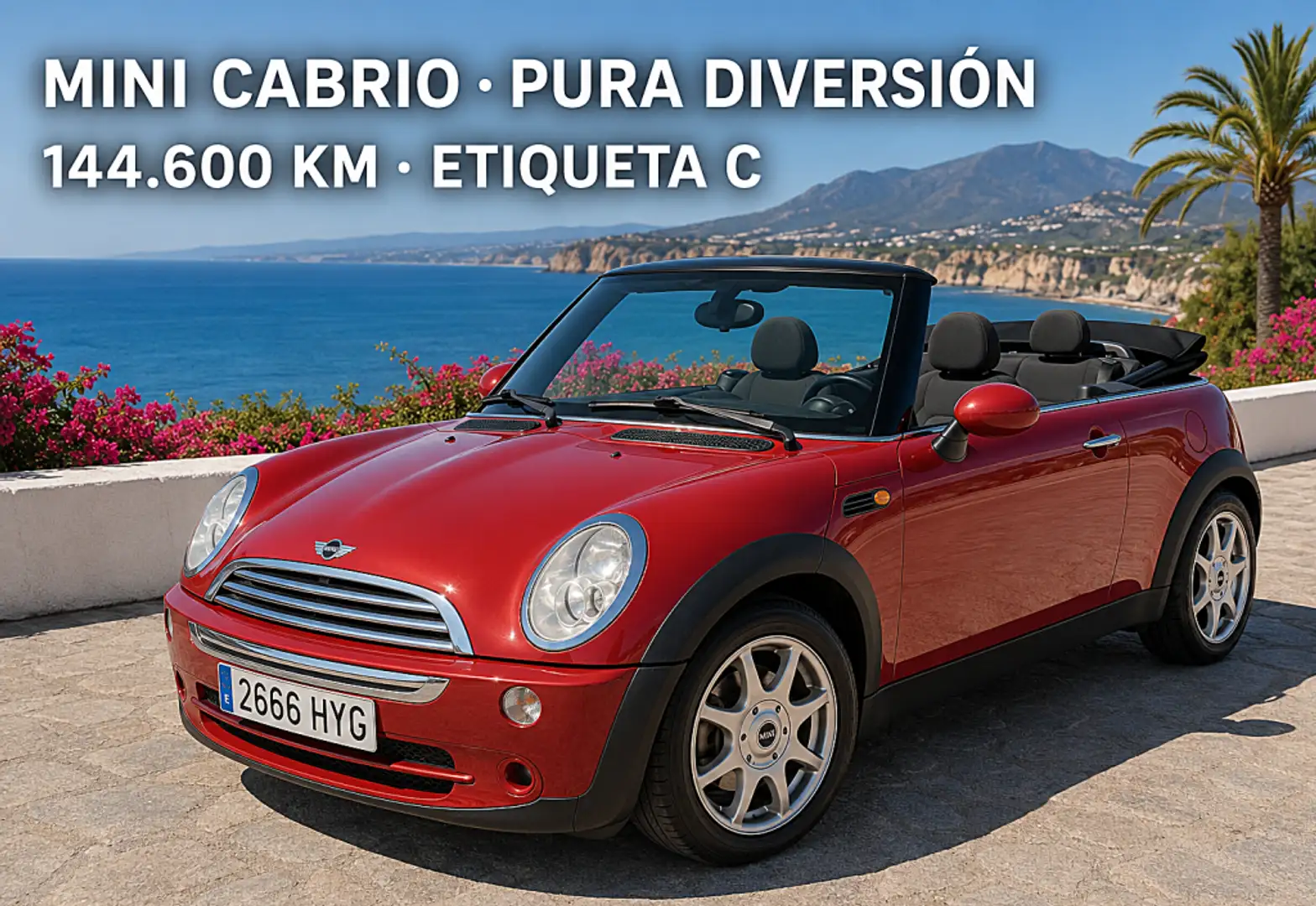 MINI Cooper Cabrio Burdeos - 1