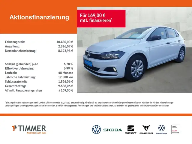 Volkswagen Polo 1.0 Trendline +KLIMA+GJR*