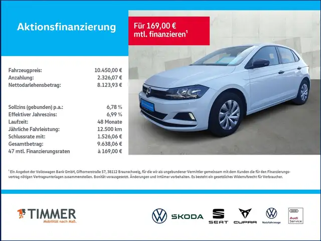 Volkswagen Polo 1.0 Trendline +KLIMA+SHZ+GJR