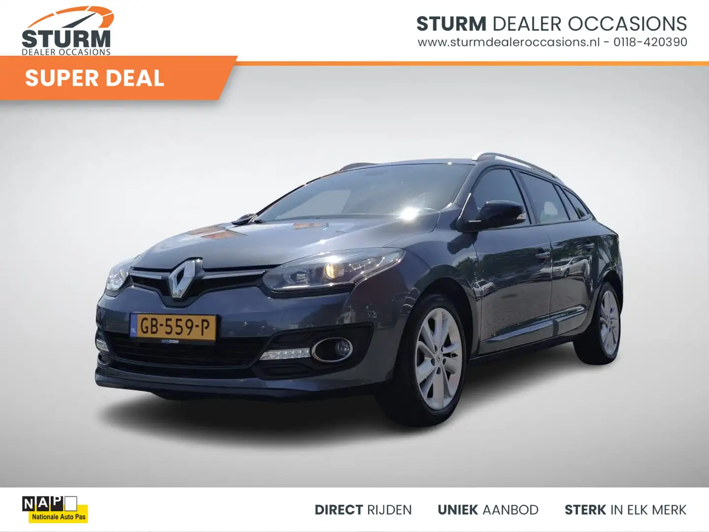 Renault Megane Estate 1.2 TCe Limited Gris - 1