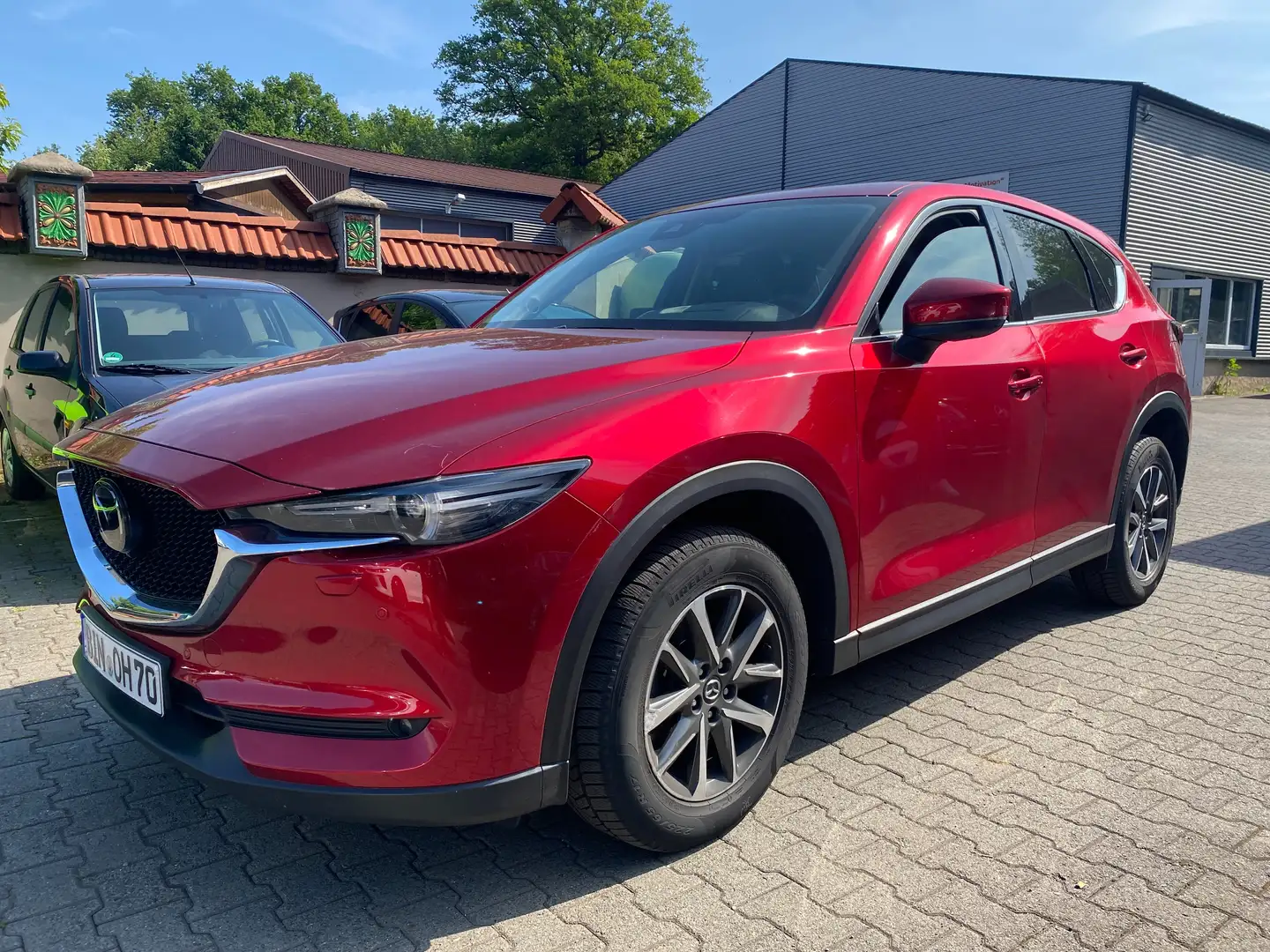 Mazda CX-5 2.2d Skyactiv Sports-Line AWD VOLL u-frei Scheckht Rood - 1