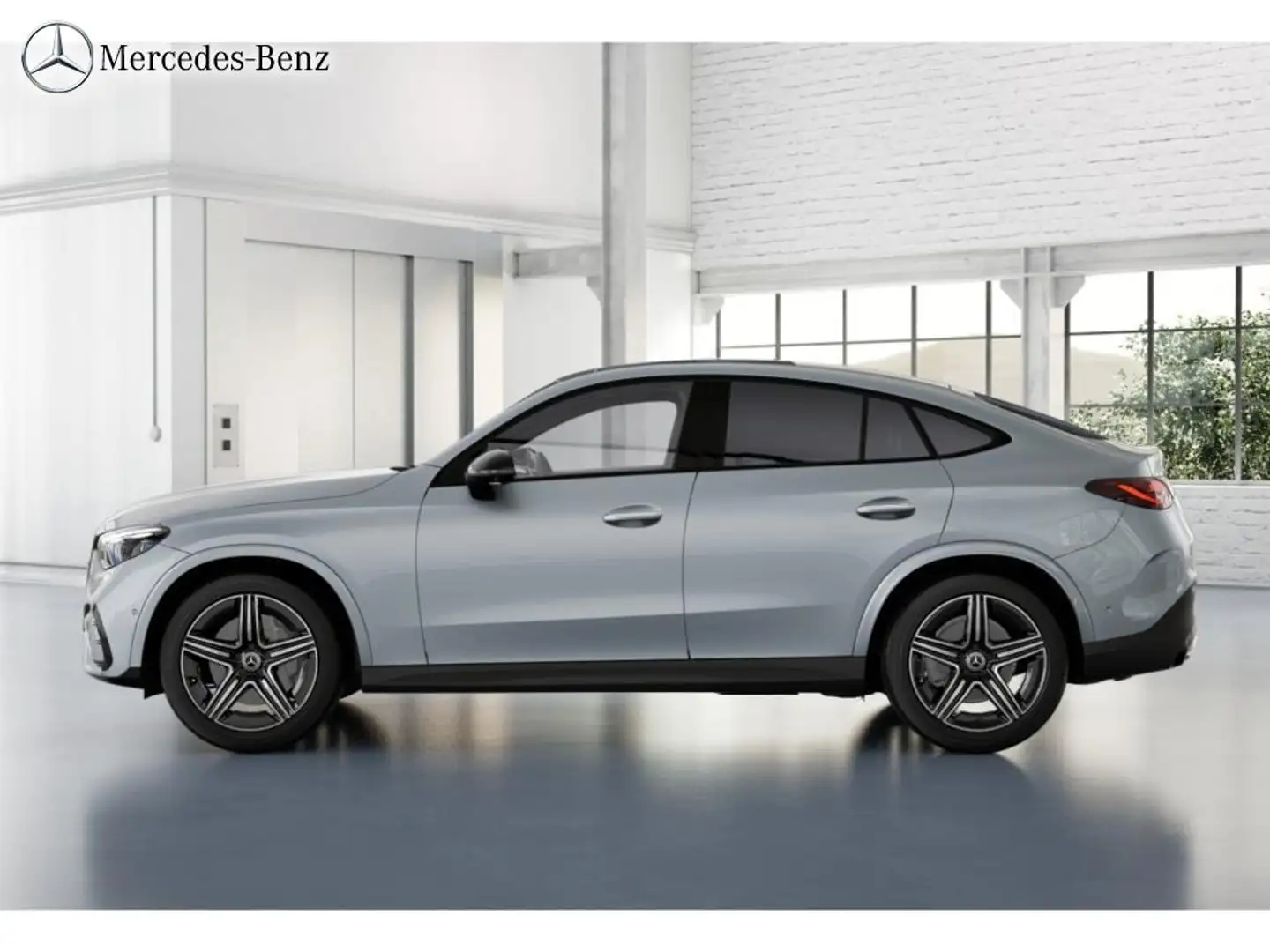 Mercedes-Benz GLC 300 d 4M Coupé AMG MBUX+360°+DI-LED+Pano+AHK Silber - 2