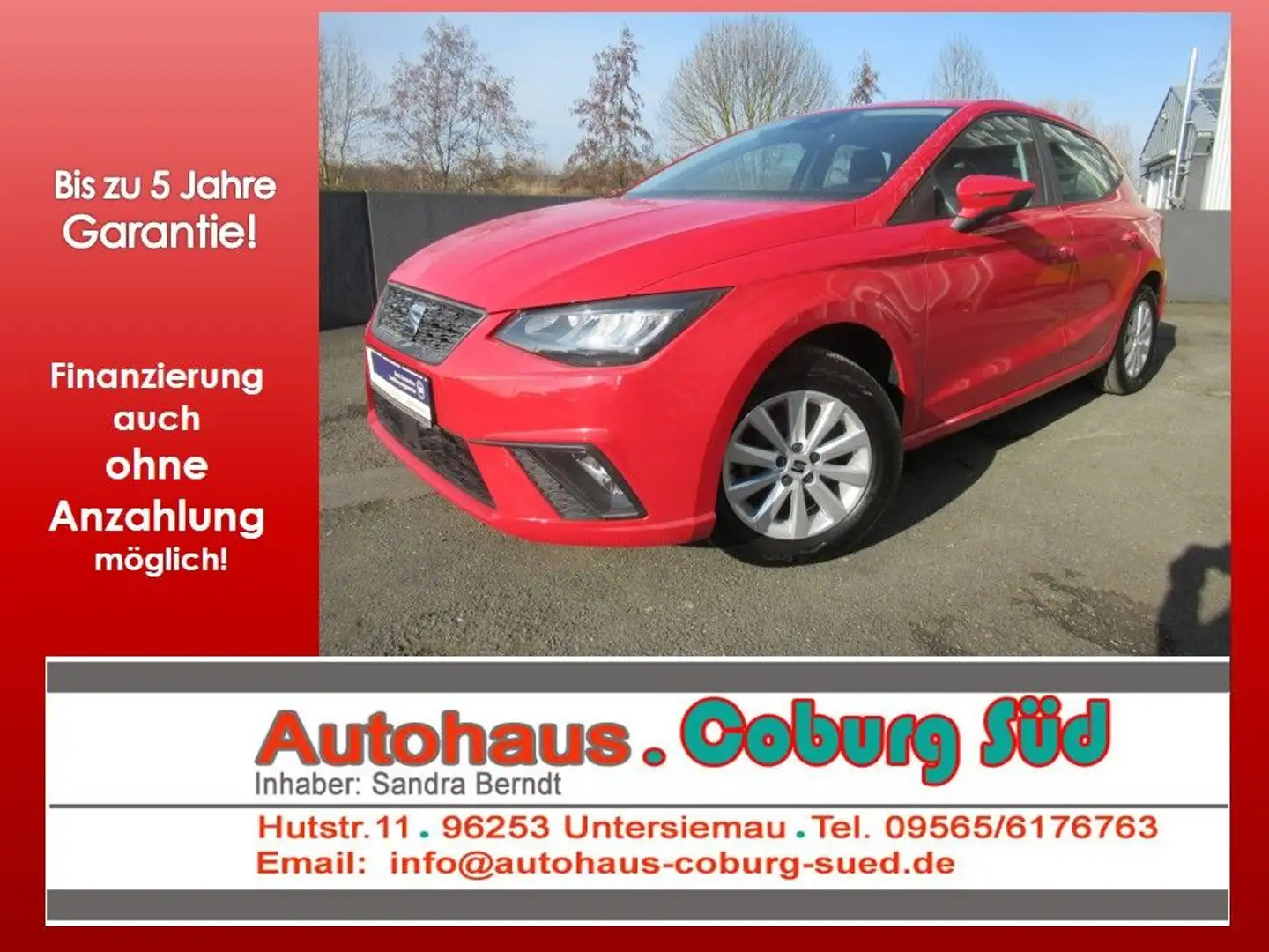 SEAT Ibiza Reference LED SHZG PDC ALU TEMPO DAB+ Rot - 1